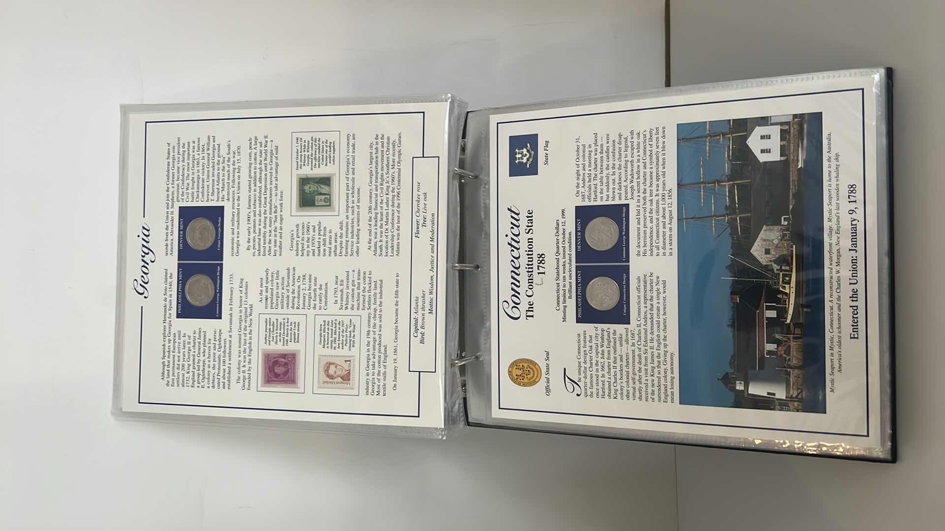 Photo 6 of STATEHOOD QUARTERS COLLECTION POSTAL COMMEMORATIVE SOCIETY BINDER