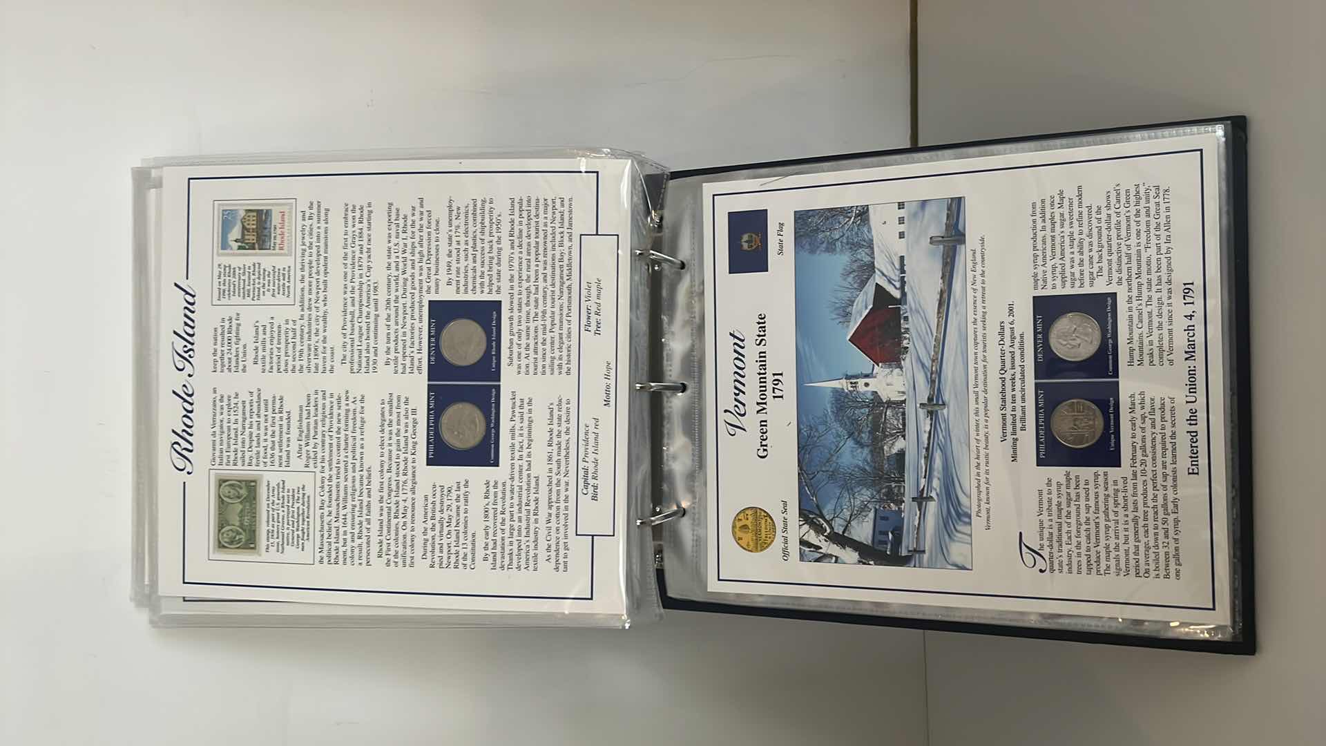 Photo 13 of STATEHOOD QUARTERS COLLECTION POSTAL COMMEMORATIVE SOCIETY BINDER