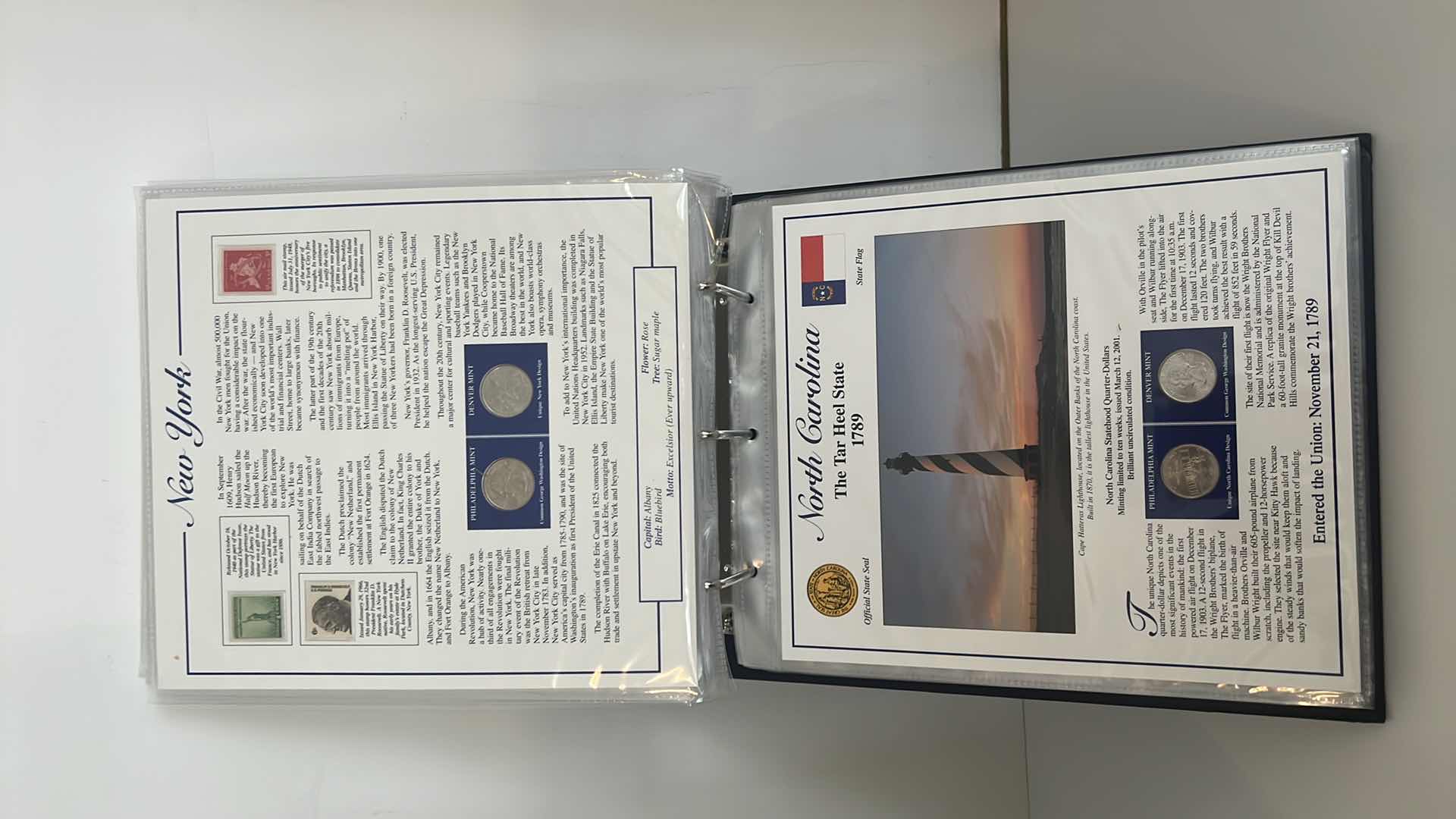 Photo 11 of STATEHOOD QUARTERS COLLECTION POSTAL COMMEMORATIVE SOCIETY BINDER