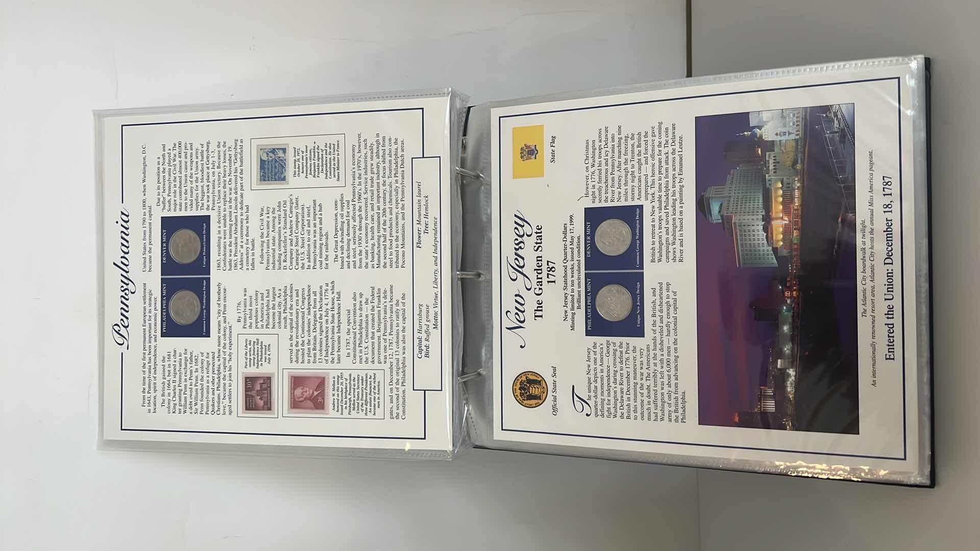 Photo 5 of STATEHOOD QUARTERS COLLECTION POSTAL COMMEMORATIVE SOCIETY BINDER