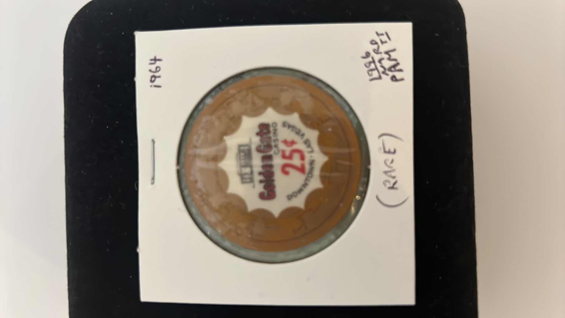 Photo 1 of RARE 1964 $.25 GOLDEN GATE DOWNTOWN CASINO CHIP