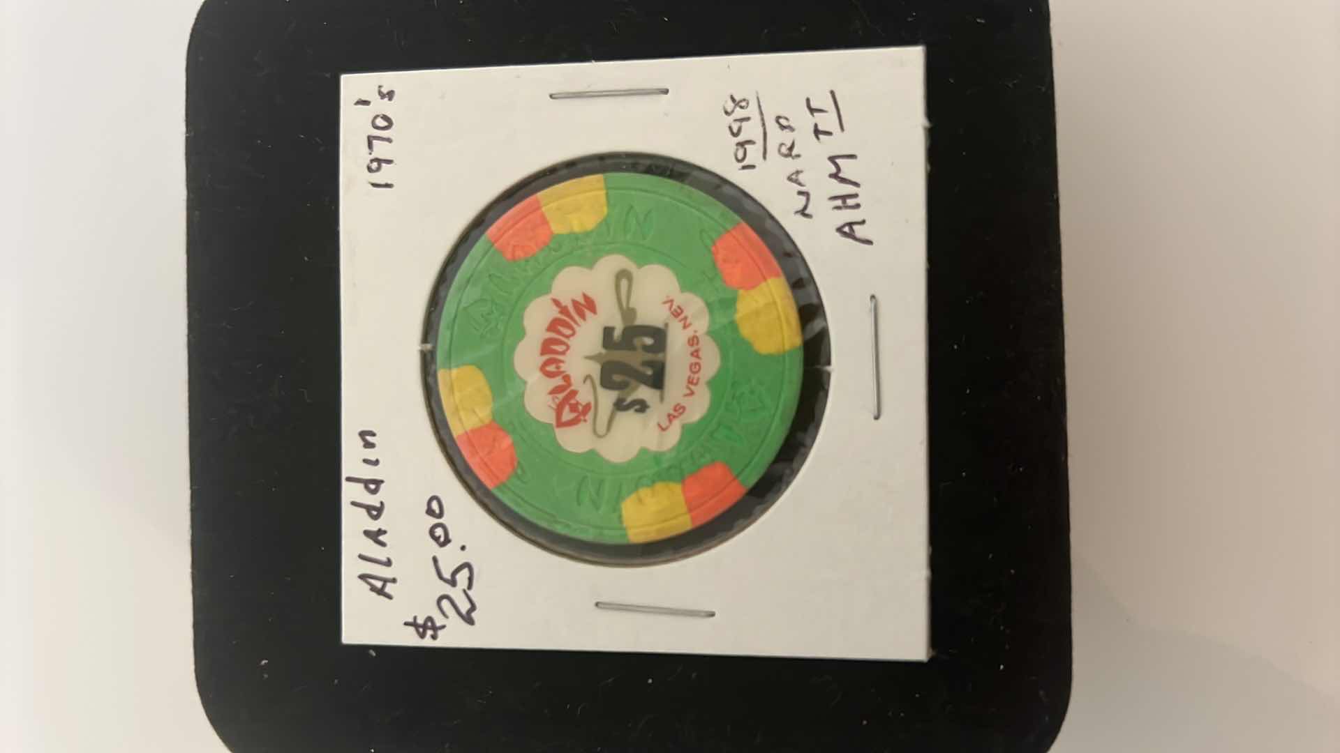 Photo 1 of 1970’S ALADDIN $25 CASINO CHIP