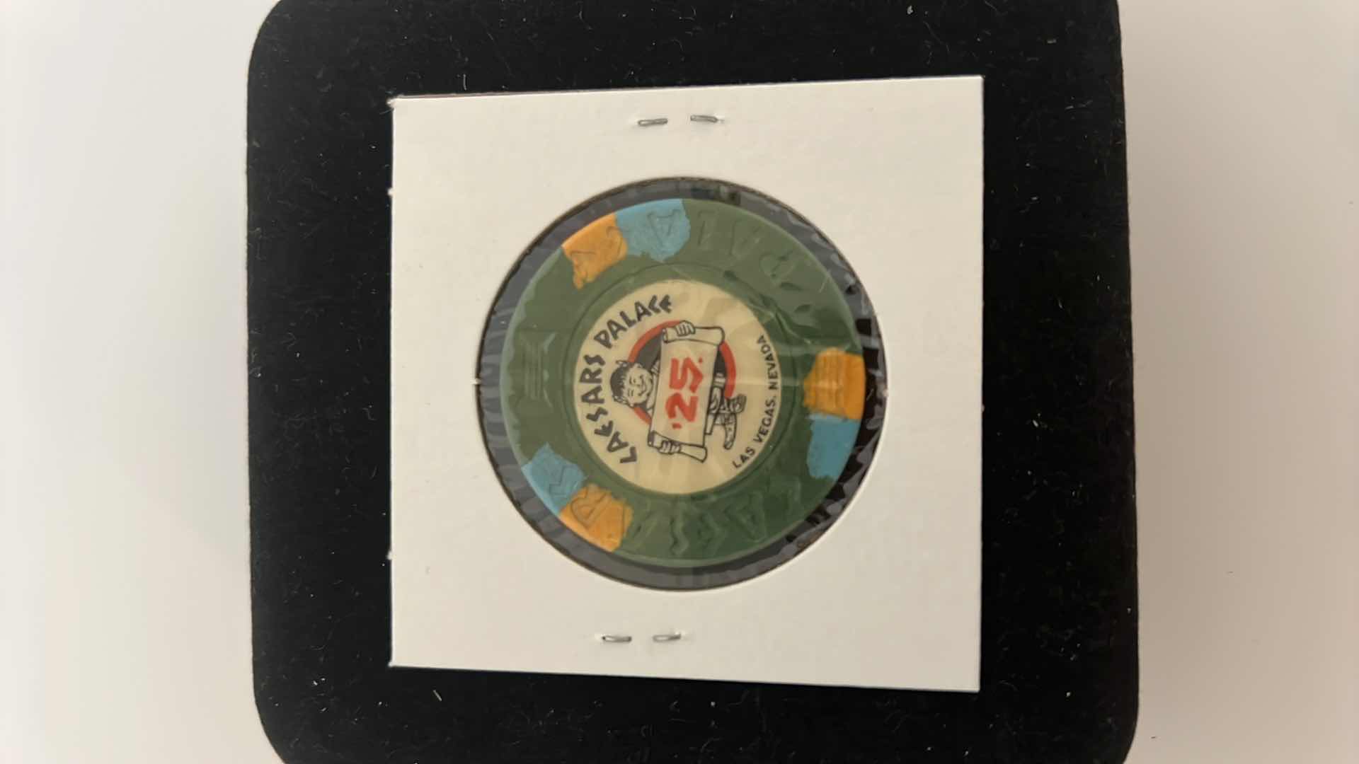Photo 1 of 1980 CAESAR PALACE $25 CASINO CHIP