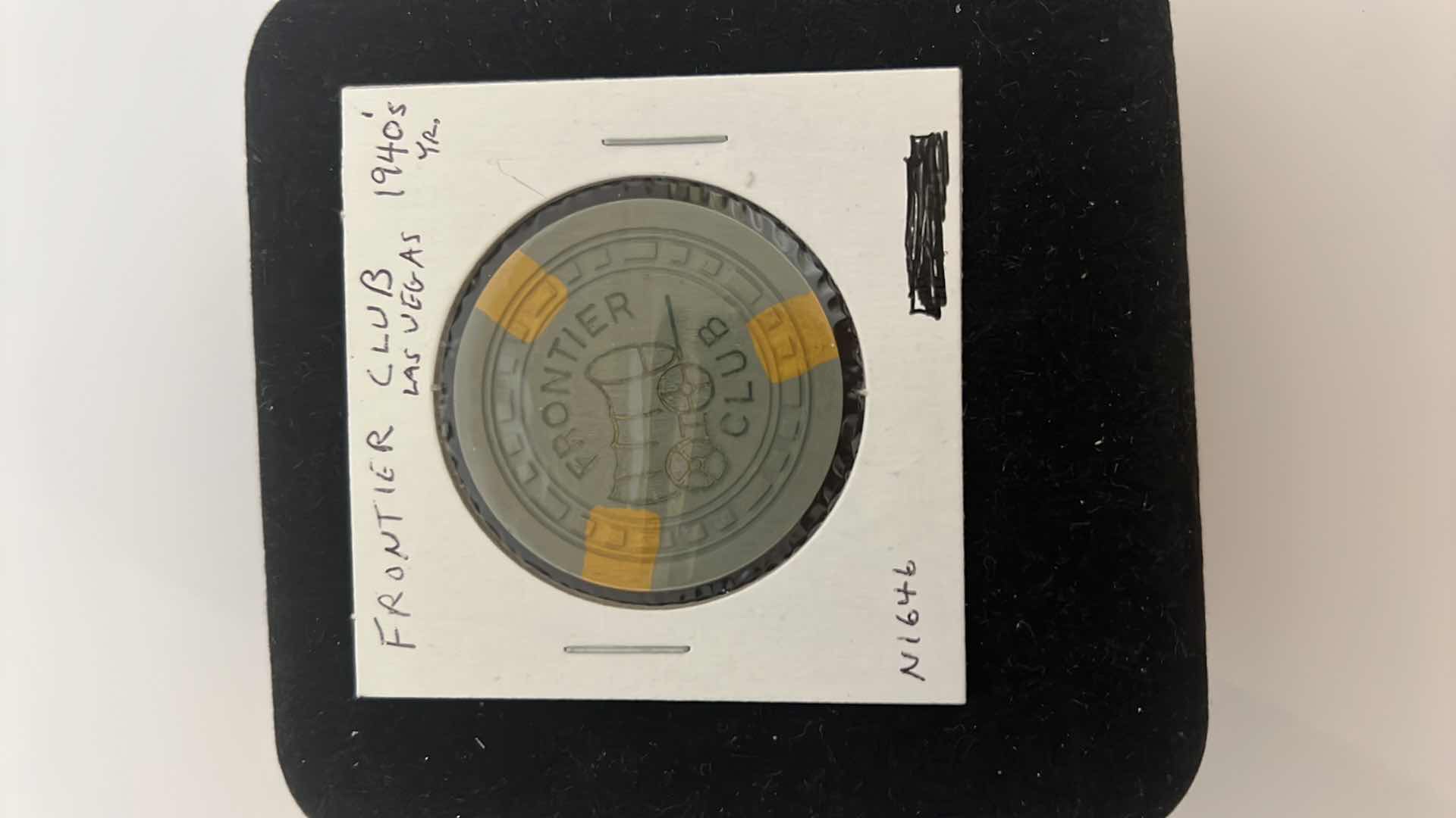 Photo 1 of VERY RARE 1940’S FRONTIER CLUB $5 CASINO CHIP