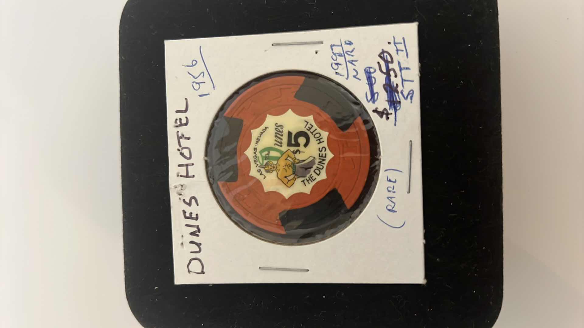 Photo 1 of RARE 1956 $5 THE DUNES HOTEL CASINO CHIP