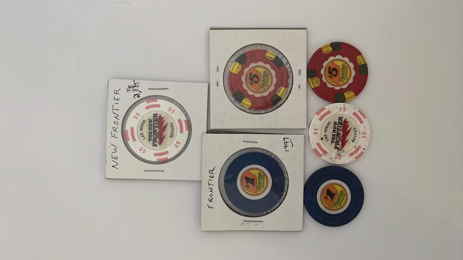 Photo 1 of 6- FRONTIER CASINO CHIPS