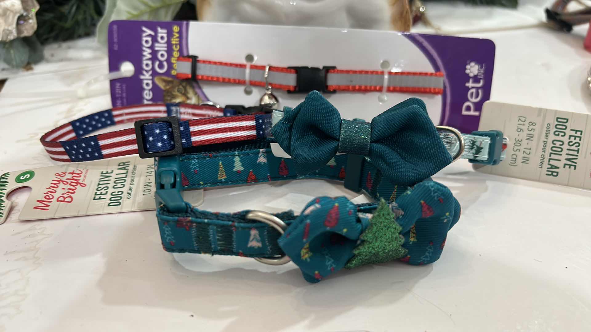 Photo 1 of 4 HOLIDAY DOG COLLARS SIZE XS & S