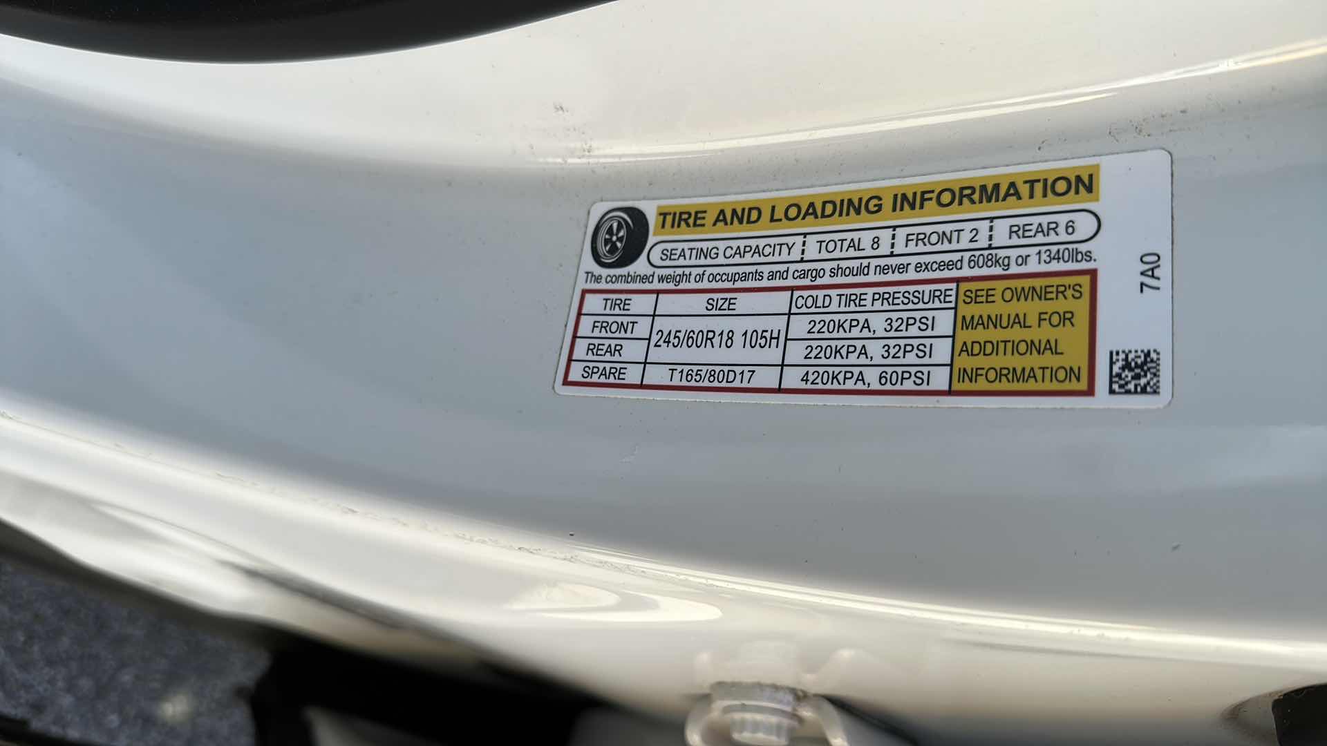 Photo 1 of 2018 WHITE HONDA PILOT W 6 CYL- MILEAGE 41575-(NO ORIGINAL TITLE, BUYER TO TITLE)