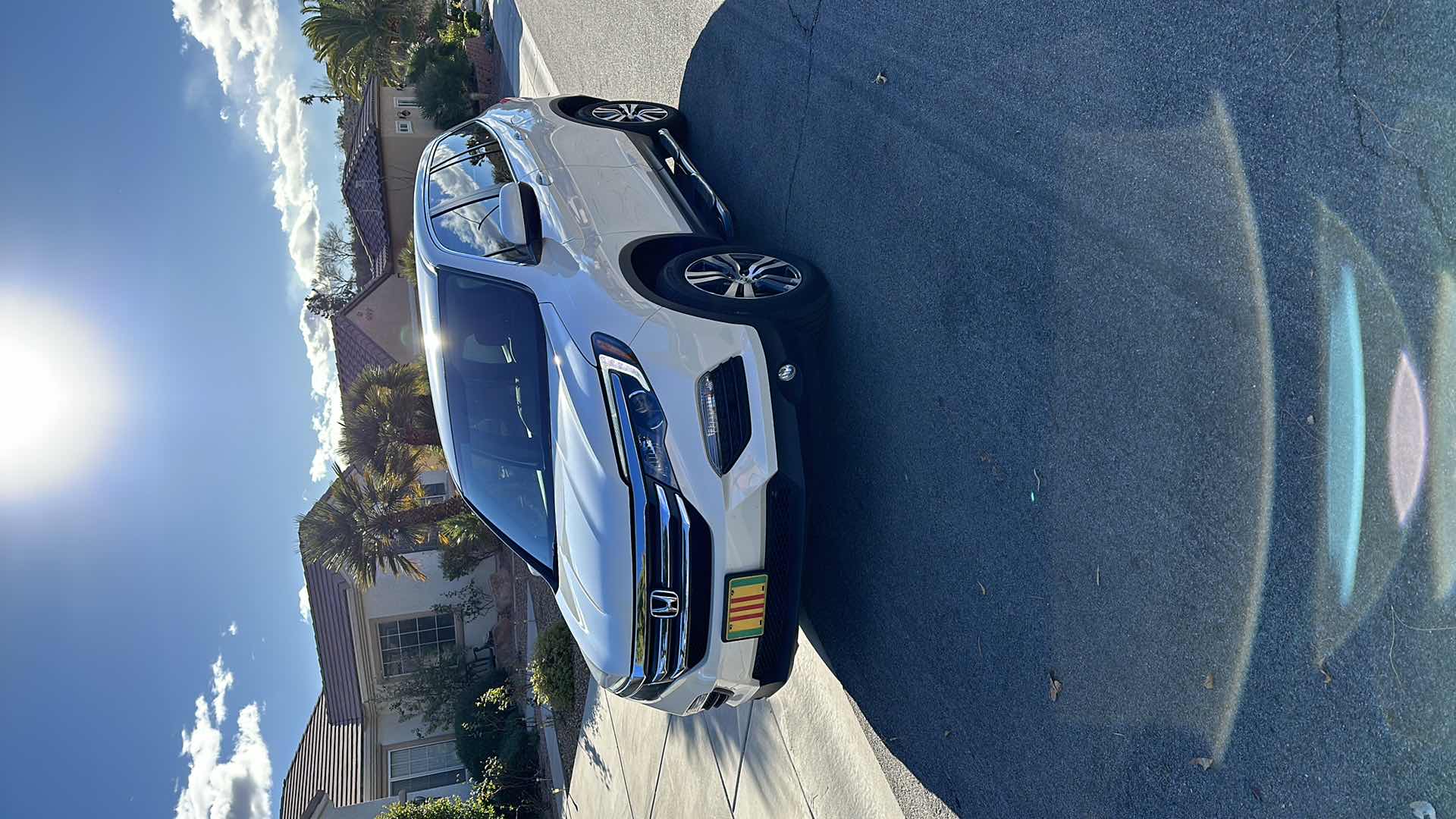 Photo 1 of 2018 WHITE HONDA PILOT W 6 CYL- MILEAGE 41575-(NO ORIGINAL TITLE, BUYER TO TITLE)