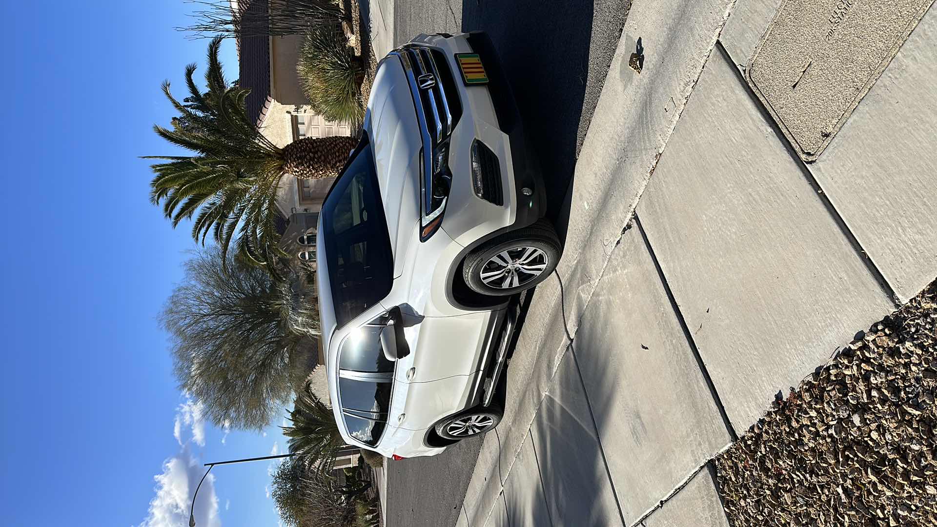 Photo 1 of 2018 WHITE HONDA PILOT W 6 CYL- MILEAGE 41575-(NO ORIGINAL TITLE, BUYER TO TITLE)