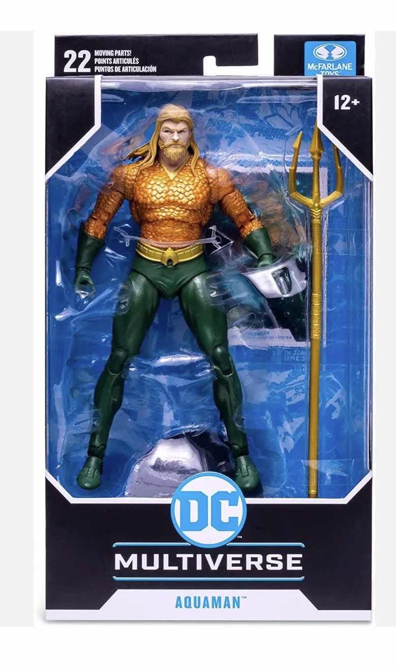 Photo 1 of NIB DC MULTIVERSE AQUAMAN JUSTICE LEAGUE ENDLESS WINTER ACTION FIGURE - RETAIL PRICE $22.99
