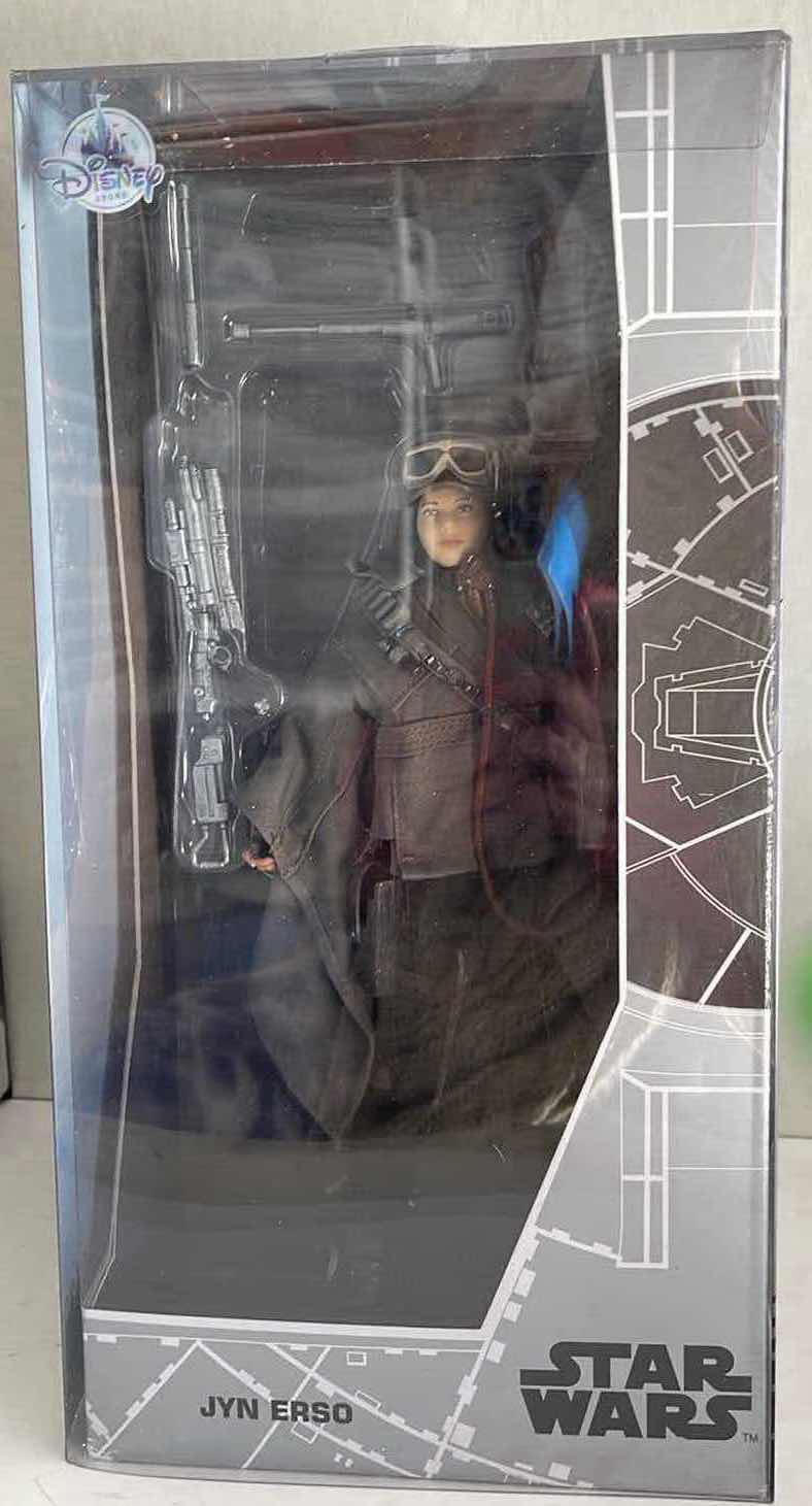 View 2 of NIB 2017 D23 EXPO DISNEY STORE STAR WARS JYN ERSO & KRENNIC FIGURE DOLLS LE 1000 - RETAIL PRICE $119.00