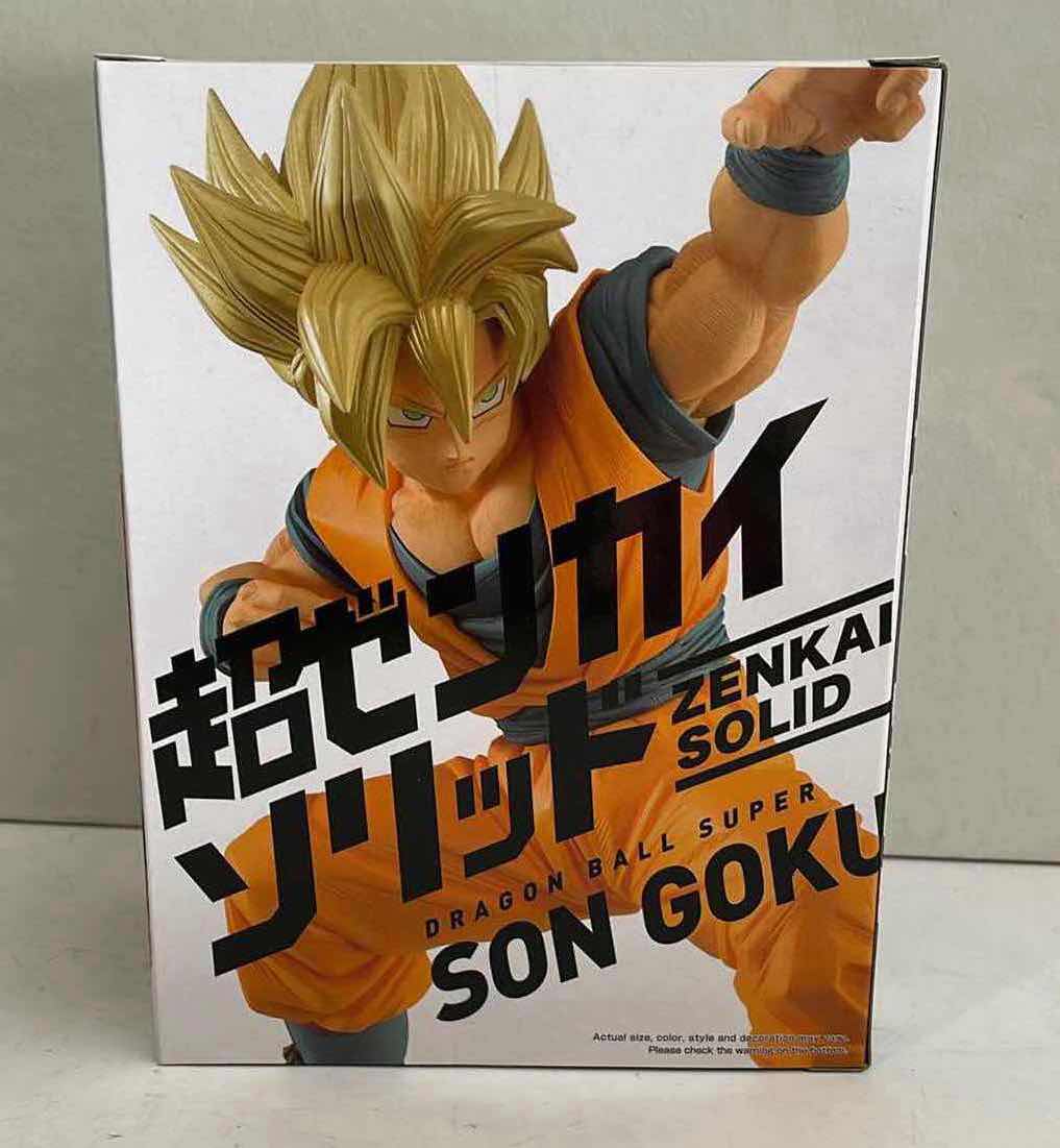 View 2 of NIB DRAGON BALL SUPER SAIYAN GOKU VOL. 1 SUPER ZENKAI SOLID STATUE - RETAIL PRICE $26.99
