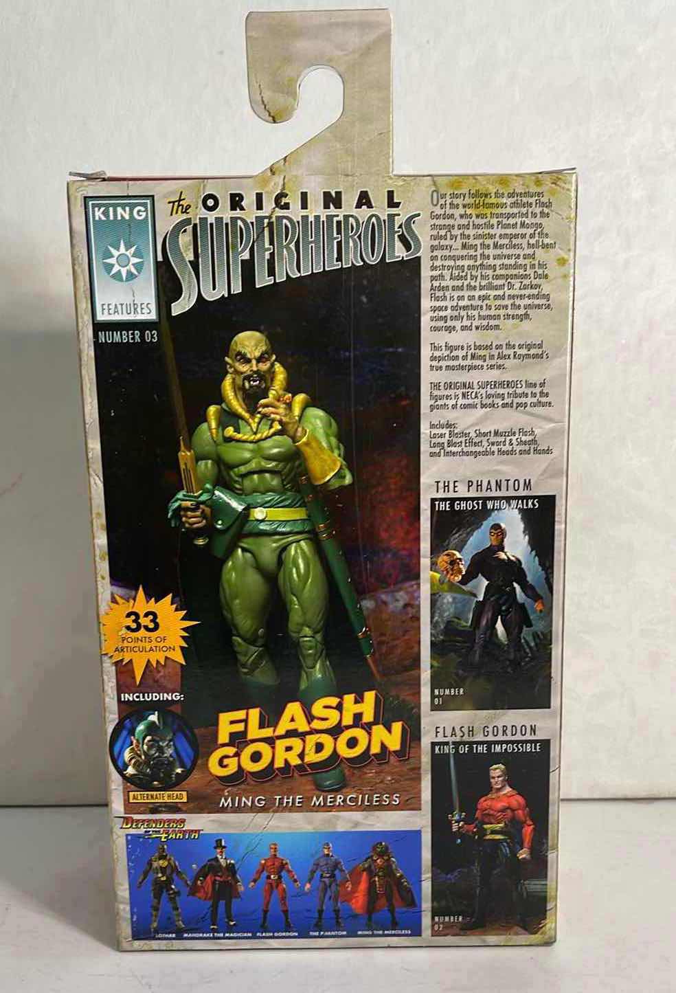 View 2 of NIB ORIGINAL SUPERHEROES KING FEATURES “MING THE MERCILESS” ACTION FIGURE - RETAIL PRICE $34.99