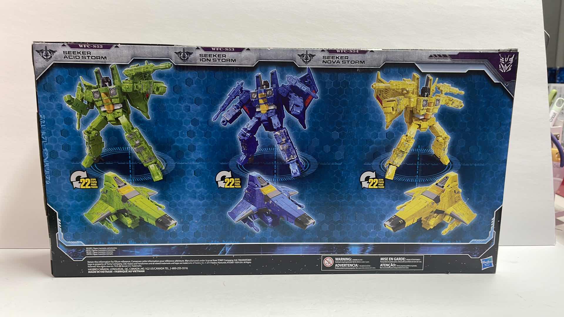 Photo 1 of NIB TRANSFORMERS WAR FOR CYBERTRON SIEGE VOYAGER CLASS SEEKERS ACID STORM, ION STORM, & NOVA STORM THREE-PACK- RETAIL PRICE $94.99