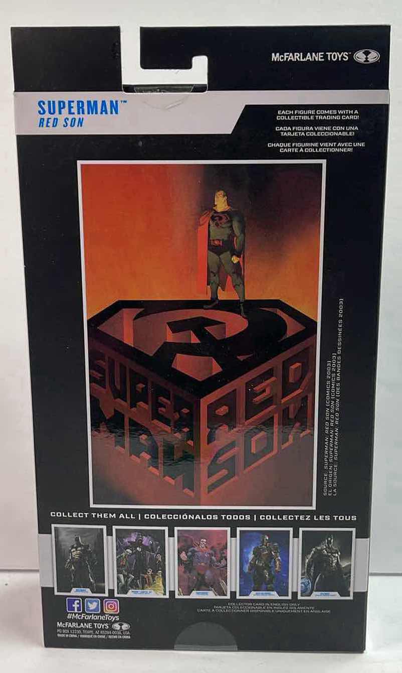 Photo 1 of NIB DC MULTIVERSE DC RED SON “SUPERMAN” ACTION FIGURE- RETAIL PRICE $15.00