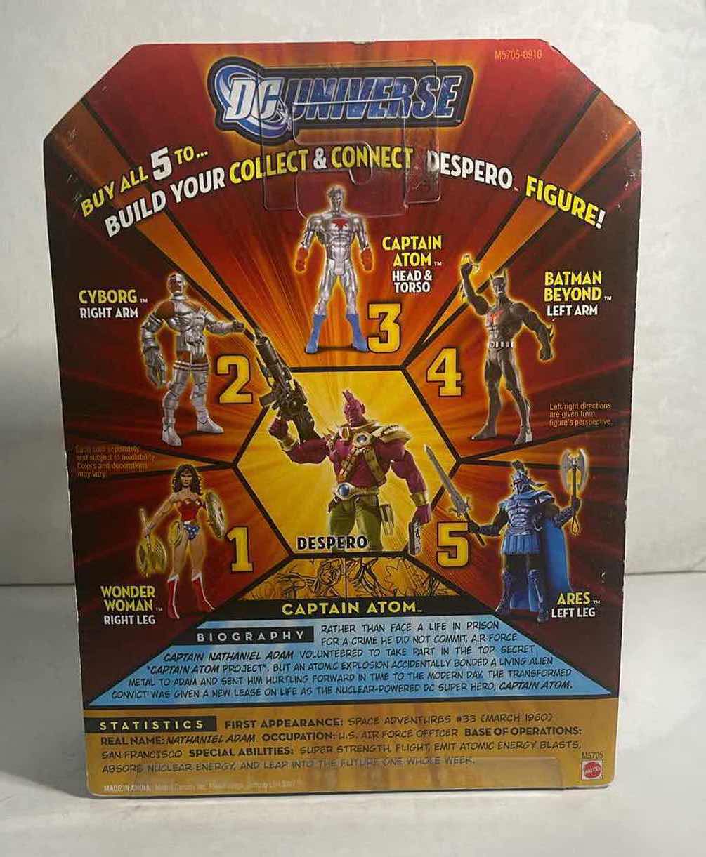 Photo 2 of DC UNIVERSE CLASSICS WAVE 4 CAPTAIN ATOM 6 ACTION FIGURE #3 (GOLD) - RETAIL PRICE $79.99