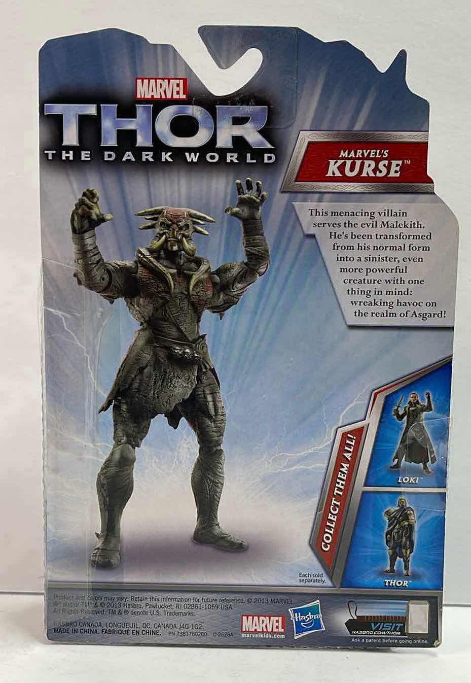 Photo 1 of NIB THOR THE DARK WORLD AVENGERS “MARVELS KURSE”
 - RETAIL PRICE $30.00