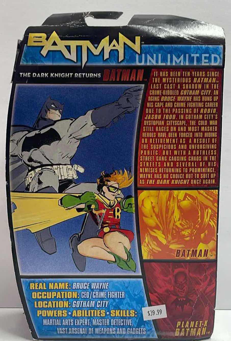 Photo 1 of NIB BATMAN UNLIMITED DARK KNIGHT RETURNS COLLECTOR ACTION FIGURE - RETAIL PRICE $39.99