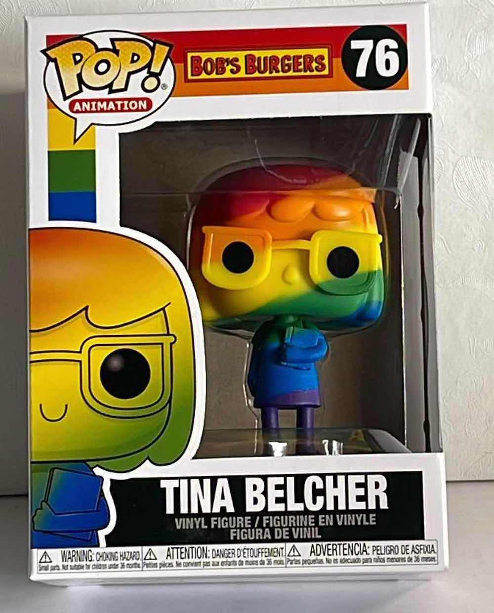 Photo 1 of NIB FUNKO POP PRIDE RAINBOW SERIES BOB’S BURGERS TINA BELCHER #76 - RETAIL PRICE $19.99