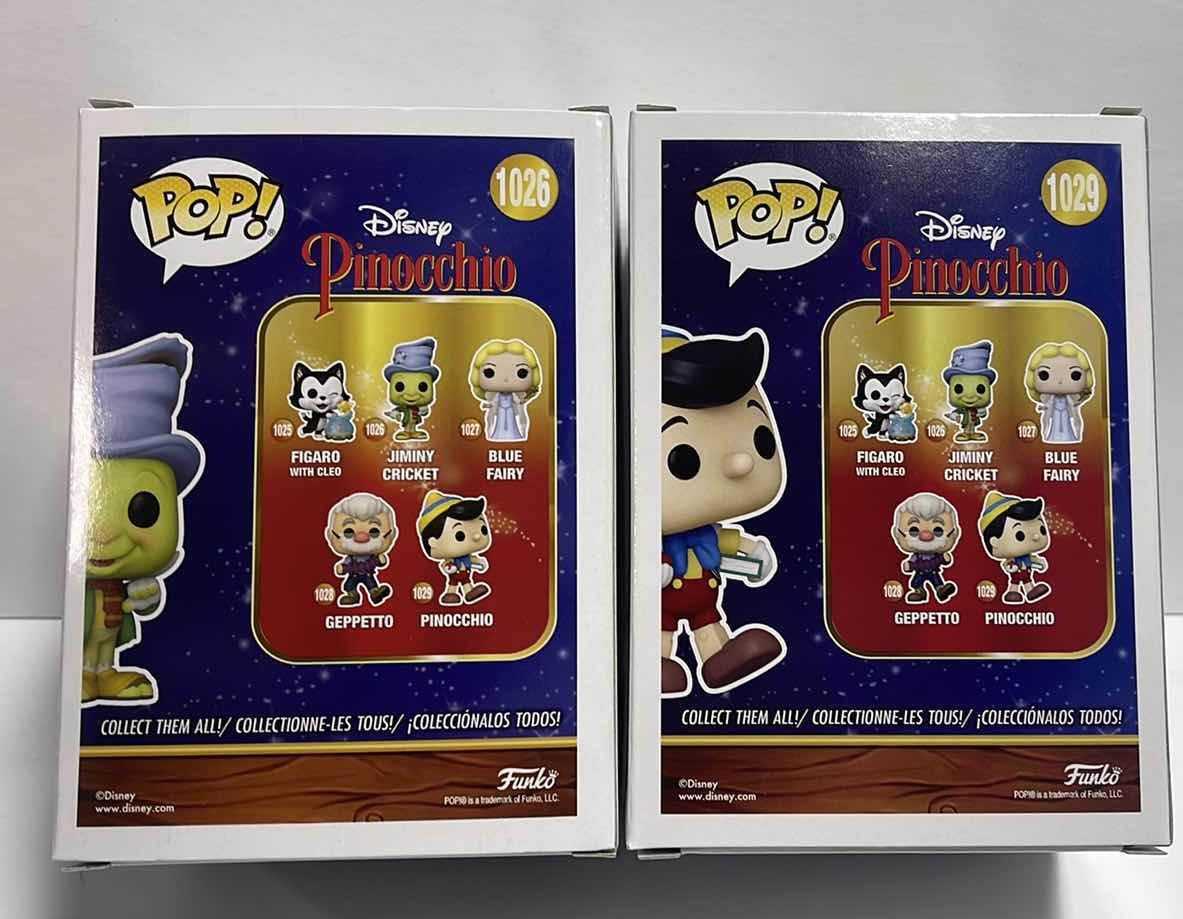 Photo 1 of NIB FUNKO POP DISNEY PINOCCHIO SERIES “PINOCCHIO & JIMINY CRICKET”- RETAIL PRICE $32.99