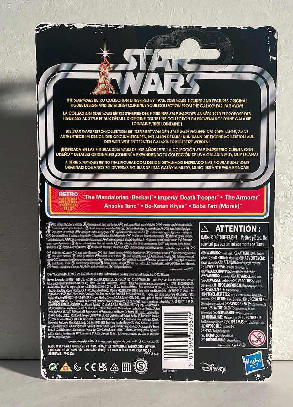 Photo 1 of NIB STAR WARS THE RETRO COLLECTION “THE MANDALORIAN (BESKAR)”ACTION FIGURE – RETAIL PRICE $19.99