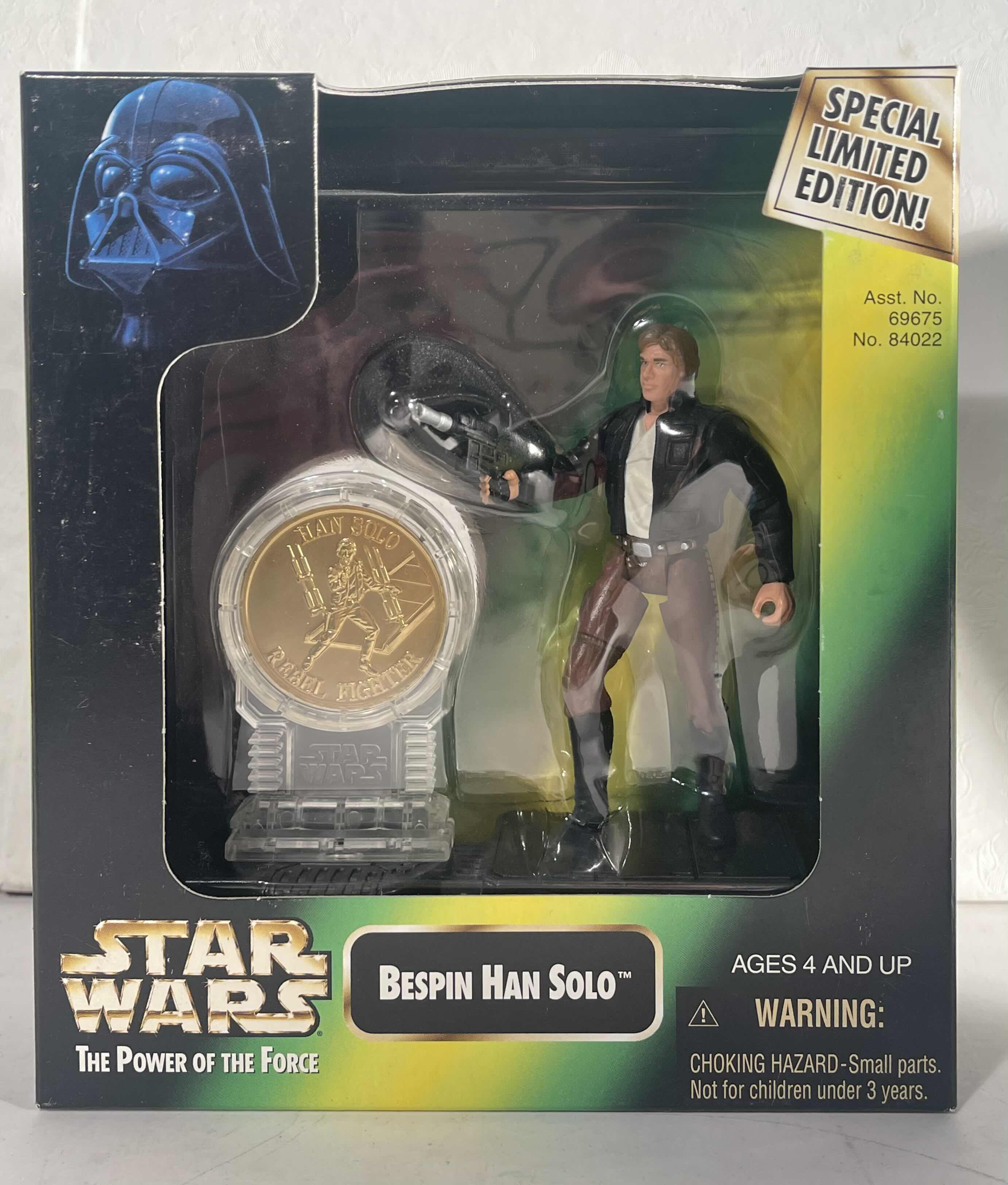 Photo 1 of NIB STAR WARS POWER OF THE FORCE “CHEWBACCA, PRINCESS LEIA & BESPIN HAN SOLO SPECIAL LIMITED EDITION - RETAIL PRICE $30.99