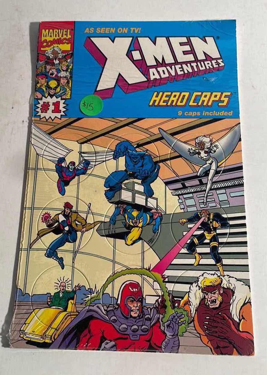Photo 1 of MARVEL COMICS #1 X-MEN ADVENTURES “HERO CAPS” RETAIL PRICE $24.99