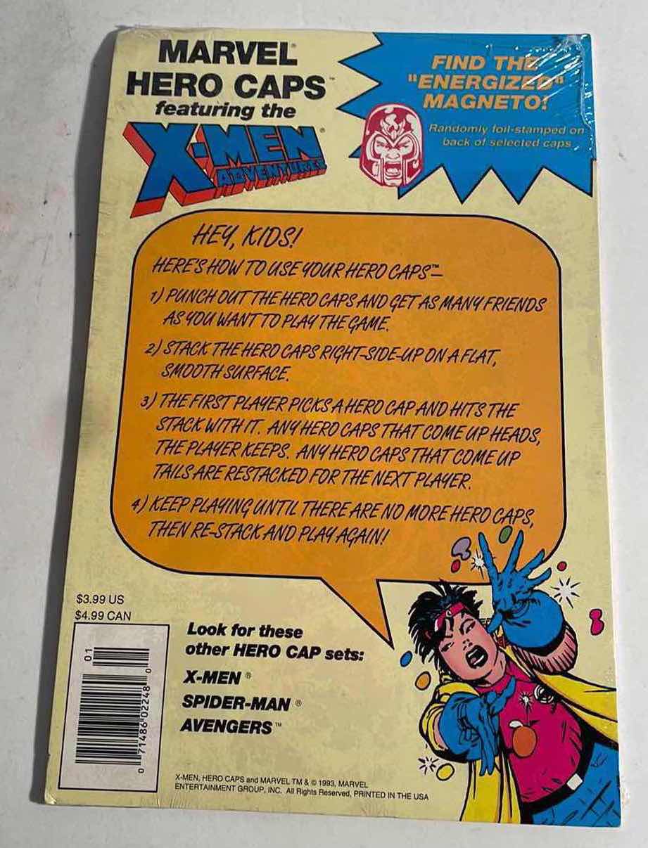 Photo 1 of MARVEL COMICS #1 X-MEN ADVENTURES “HERO CAPS” RETAIL PRICE $24.99