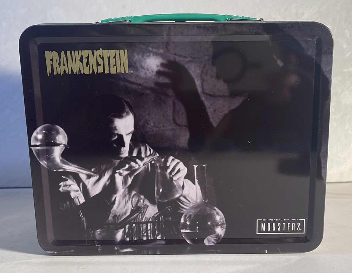 Photo 1 of NEW UNIVERSAL MONSTERS “FRANKENSTEIN” TIN TOTE - RETAIL PRICE $16.99