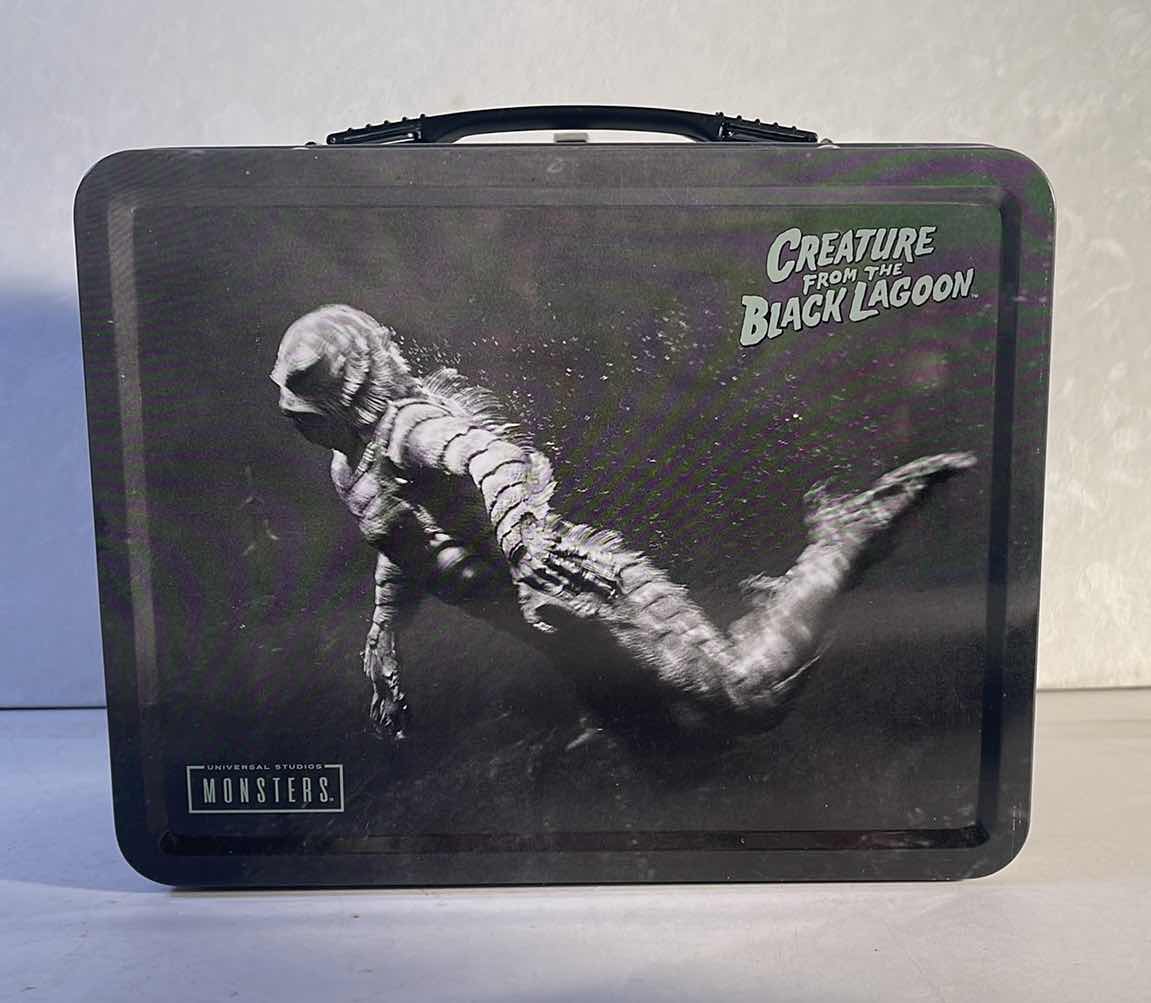 Photo 1 of NEW UNIVERSAL MONSTERS “CREATURE FROM THE BLACK LAGOON ” TIN TOTE - RETAIL PRICE $16.99