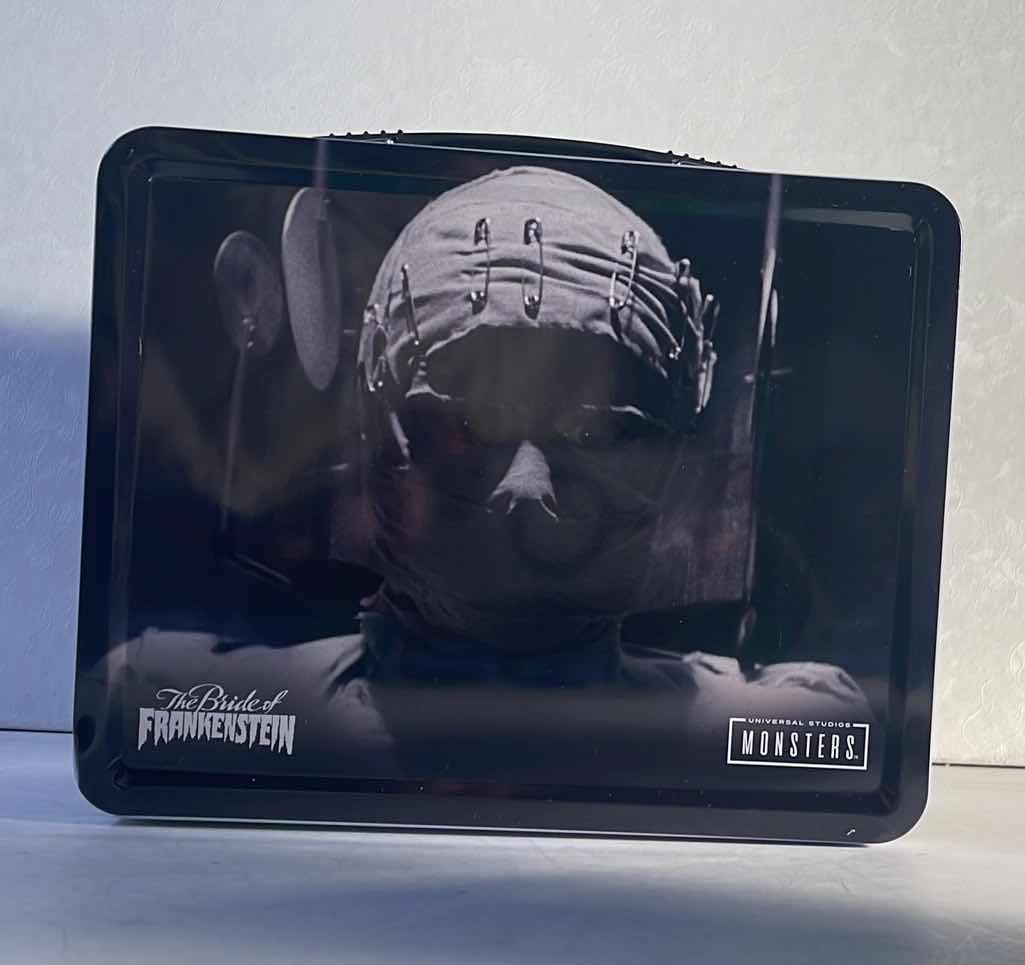 Photo 1 of NEW UNIVERSAL MONSTERS “THE BRIDE OF FRANKENSTEIN” TIN TOTE - RETAIL PRICE $16.99