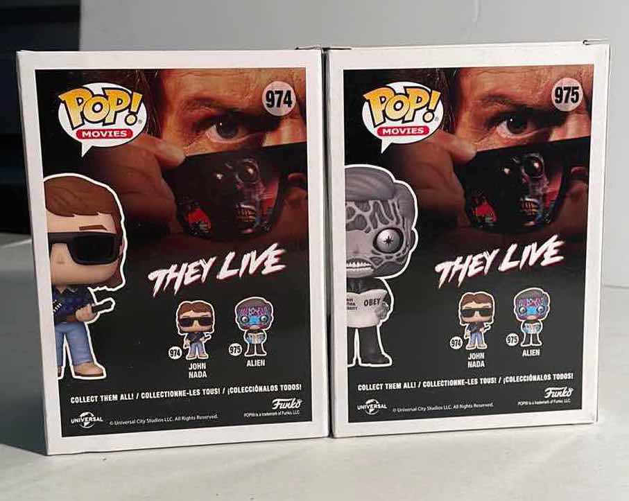 Photo 1 of NIB FUNKO POP MOVIES SERIES “ALIEN & JOHN NADA” - TOTAL RETAIL PRICE $25.99