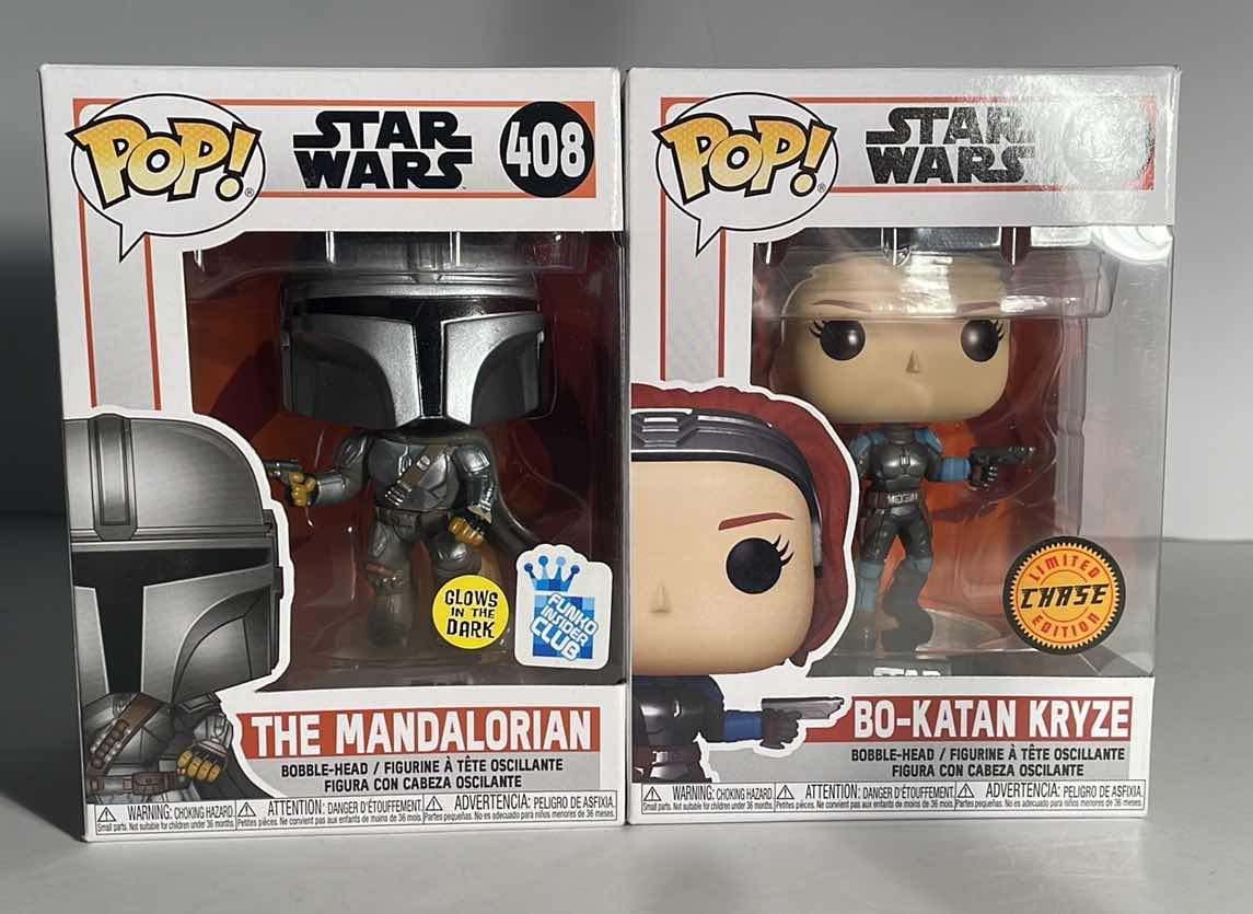 Photo 1 of NIB FUNKO POP STAR WARS SERIES “THE MANDALORIAN & BO-KATAN KRYZE” - TOTAL RETAIL PRICE $29.99