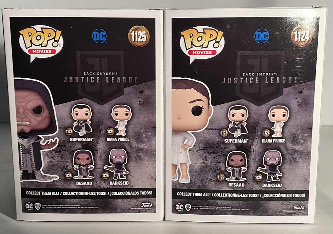 Photo 2 of NIB FUNKO POP MOVIES SERIES “DESAAD & DIANA PRINCE” - TOTAL RETAIL PRICE $27.99