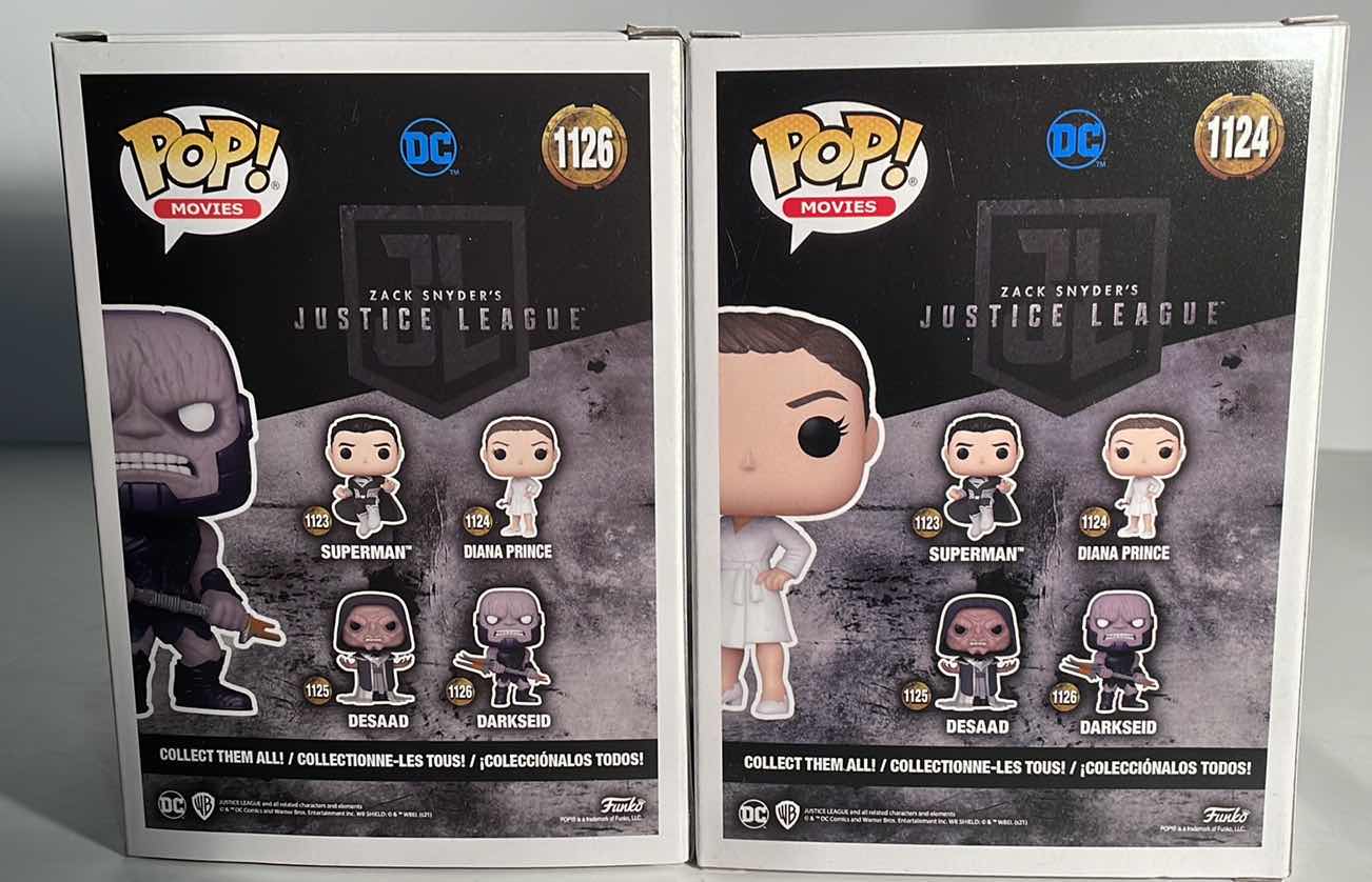 Photo 1 of NIB FUNKO POP MOVIES SERIES “DIANA PRINCE & DARKSEID” -TOTAL RETAIL PRICE $24.99