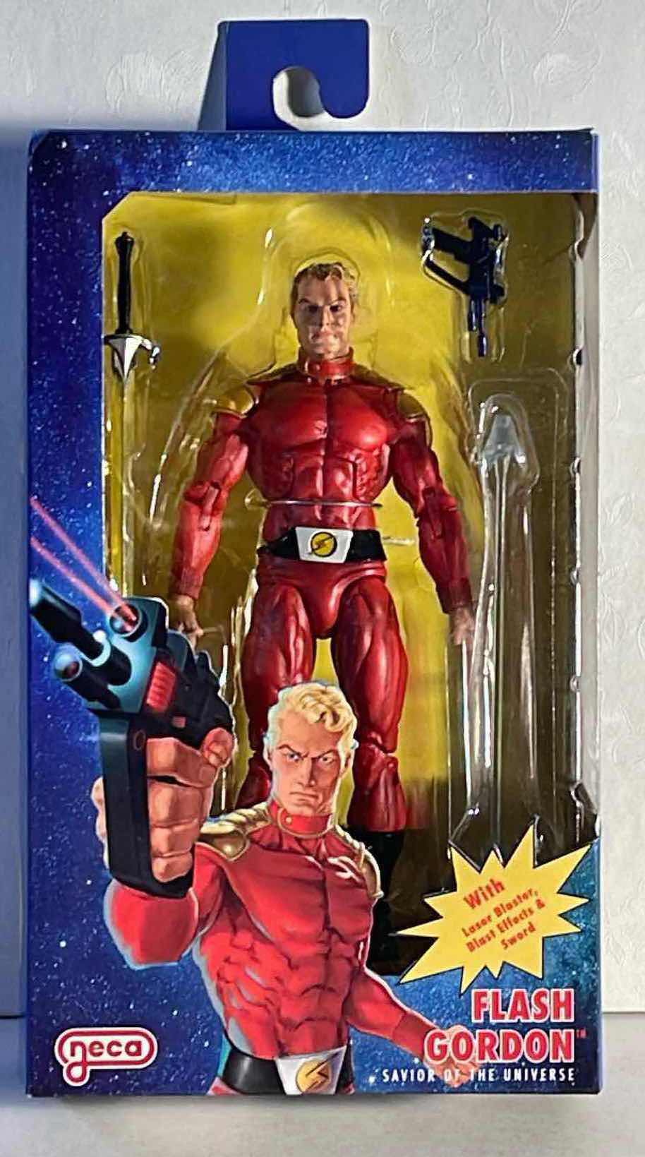 View 1 of NIB NECA FLASH GORDAN SAVIOR OF THE UNIVERSE DEFENDERS OF THE EARTH SERIES ACTION FIGURE - RETAIL PRICE $25.00