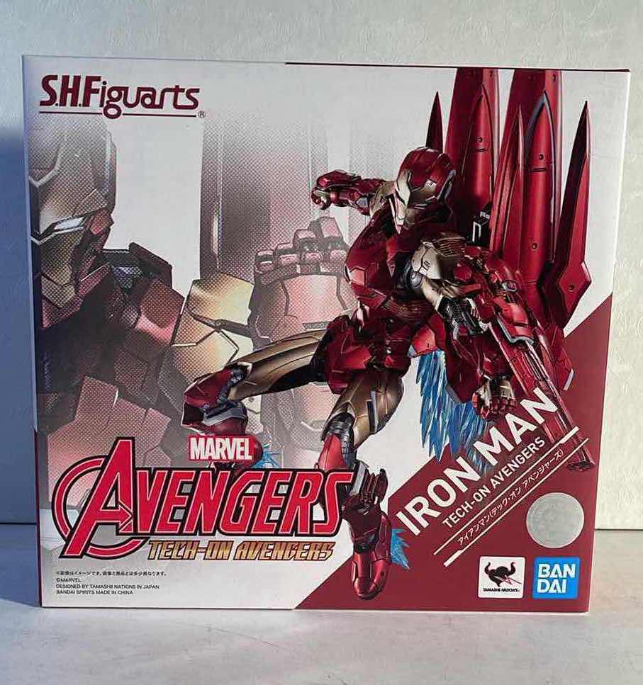 Photo 1 of NIB S.H. FIGUARTS MARVEL AVENGERS IRON MAN TECH ON AVENGERS  ACTION FIGURE - RETAIL PRICE $109.99