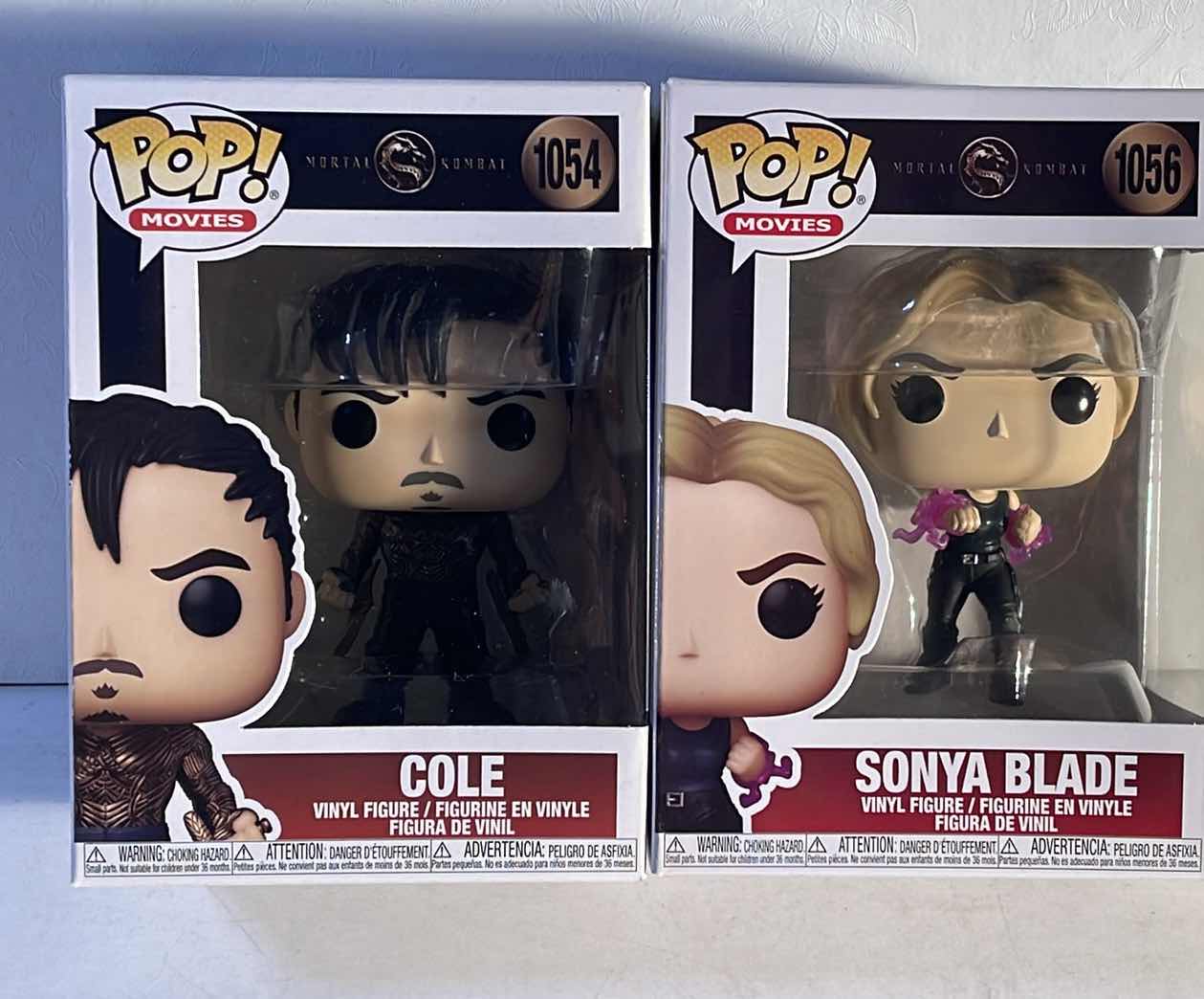Photo 1 of NIB FUNKO POP MOVIES SERIES MORTAL KOBAT “COLE & SONYA BLADE” - TOTAL RETAIL PRICE $31.99