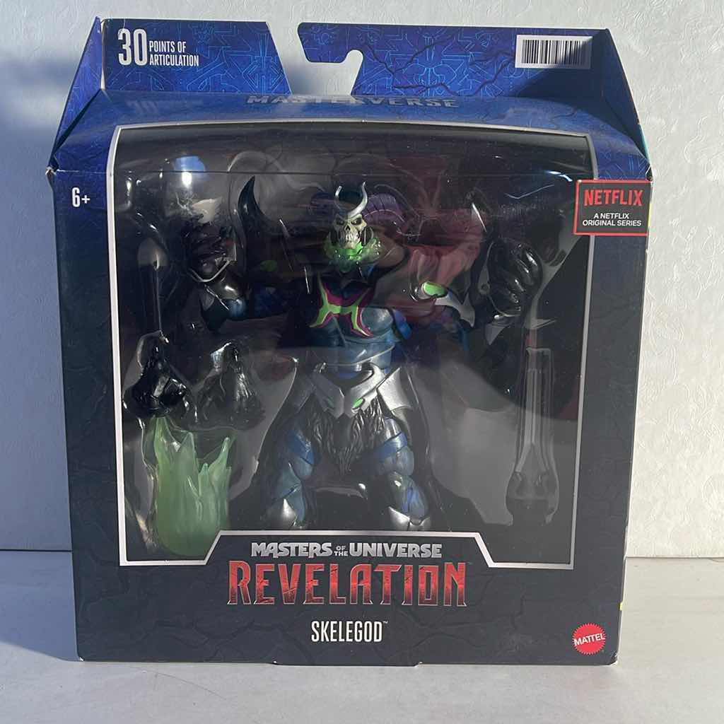 View 1 of NIB MASTERS OF THE UNIVERSE MASTERVERSE REVELATION “SKELEGOD” ACTION FIGURE - RETAIL PRICE $33.00