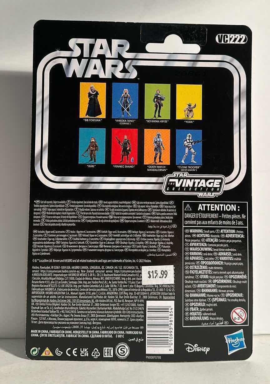 Photo 1 of NIB STAR WARS THE VINTAGE COLLECTION THE MANDALORIAN “AHSOKA TANO”  FIGURE – RETAIL PRICE $15.99