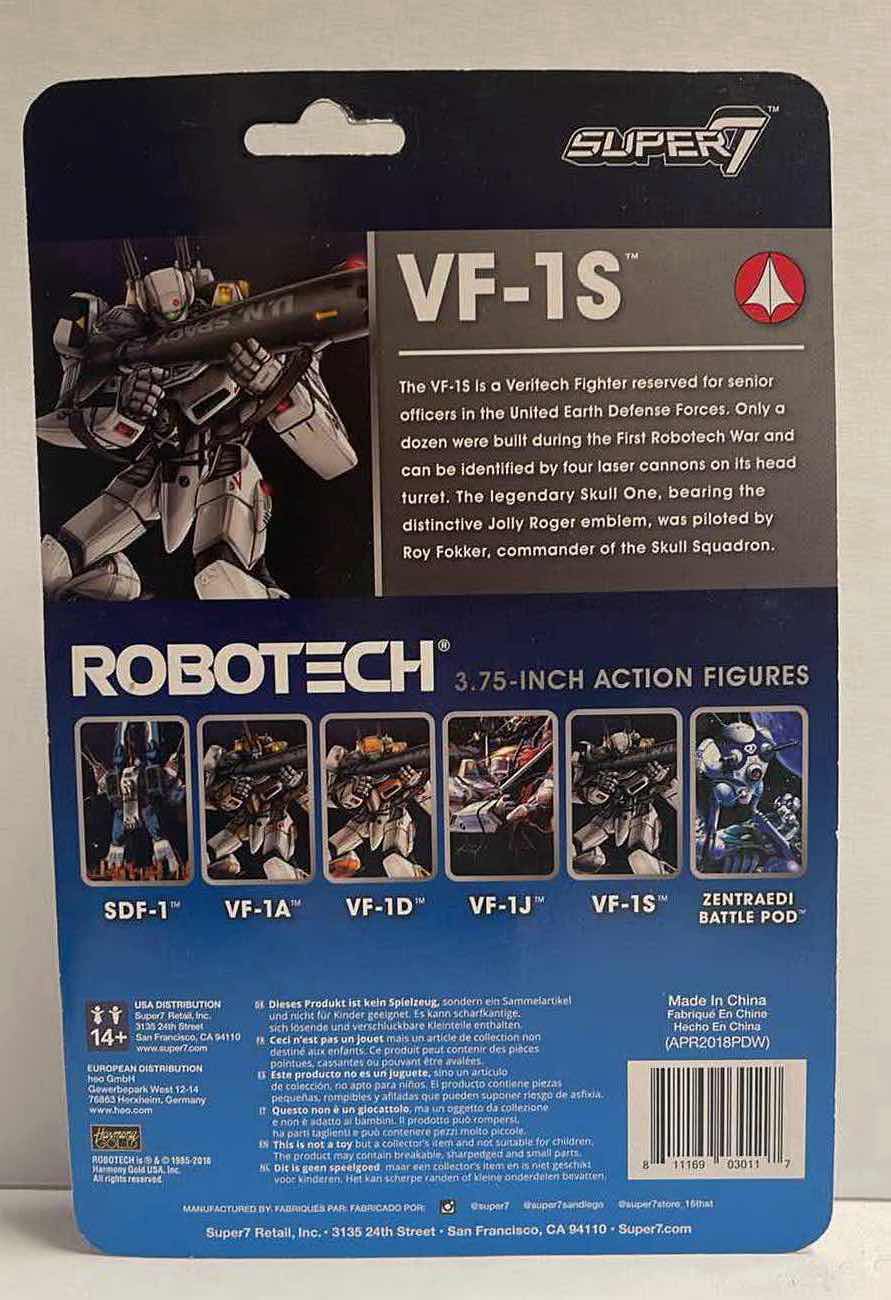 Photo 1 of NIB ROBOTECH REACTION FIGURE VALKYRIE VF-1S - RETAIL PRICE $20.00