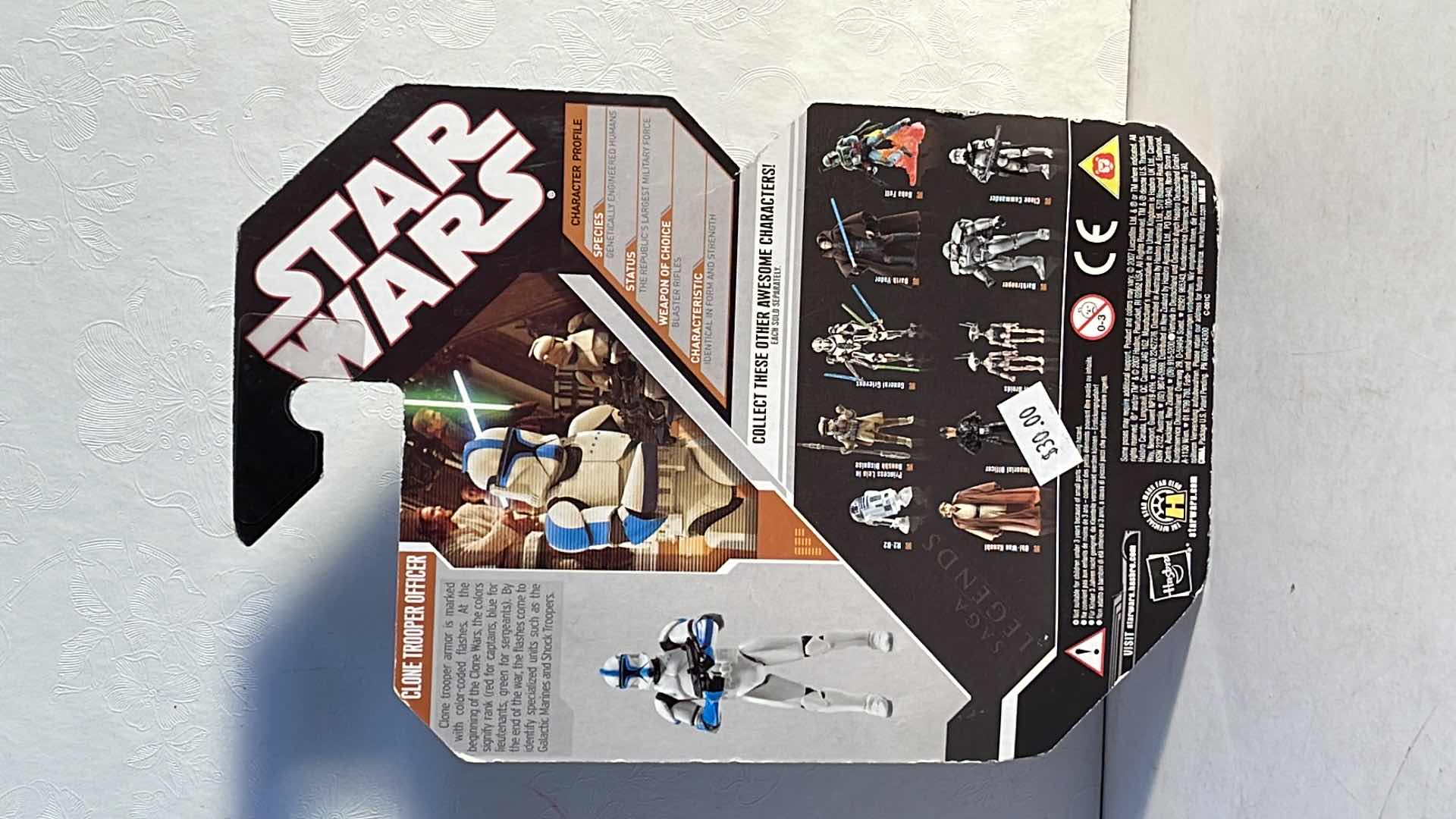 Photo 1 of NIB STAR WARS SAGA LEGENDS 30TH ANNIVERSARY “CLONE TROPPER OFFICER” FIGURE W/ SILVER COIN - RETAIL PRICE $30.00