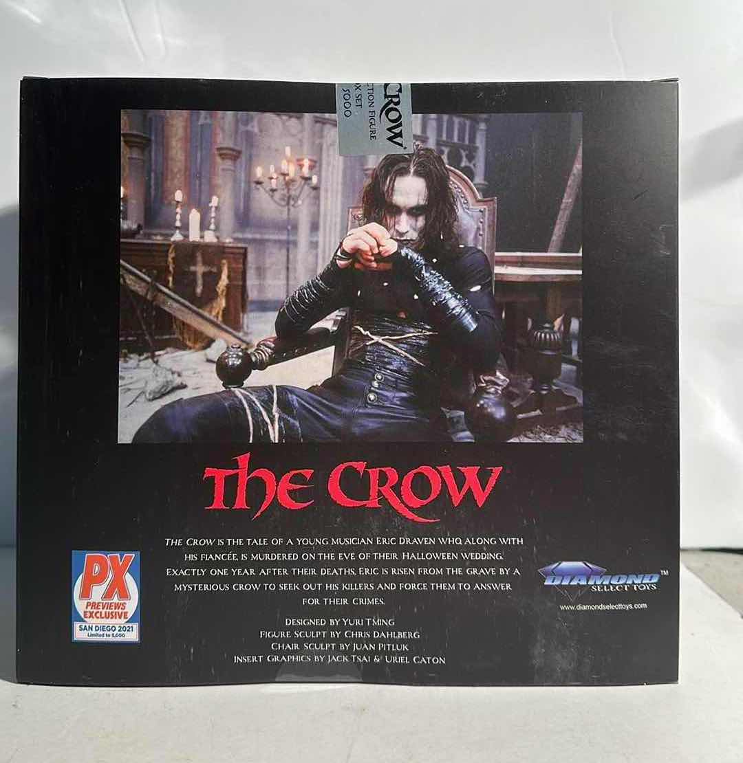 Photo 1 of NIB THE CROW “ERIC DRAVEN, IT CAN’T RAIN ALL THE TIME” DIAMOND SELECT DELUXE ACTION FIGURE BOX SET -RETAIL PRICE $40
