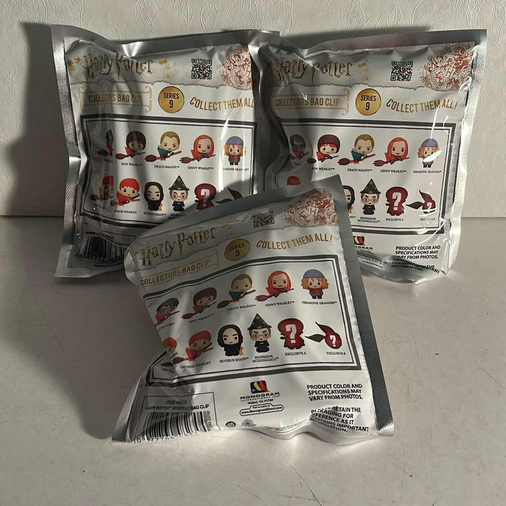 Photo 1 of NIB HARRY POTTER WIZARDING WORLD SERIES 9 CHARACTER BAG CLIP - TOTAL RETAIL PRICE $35.00