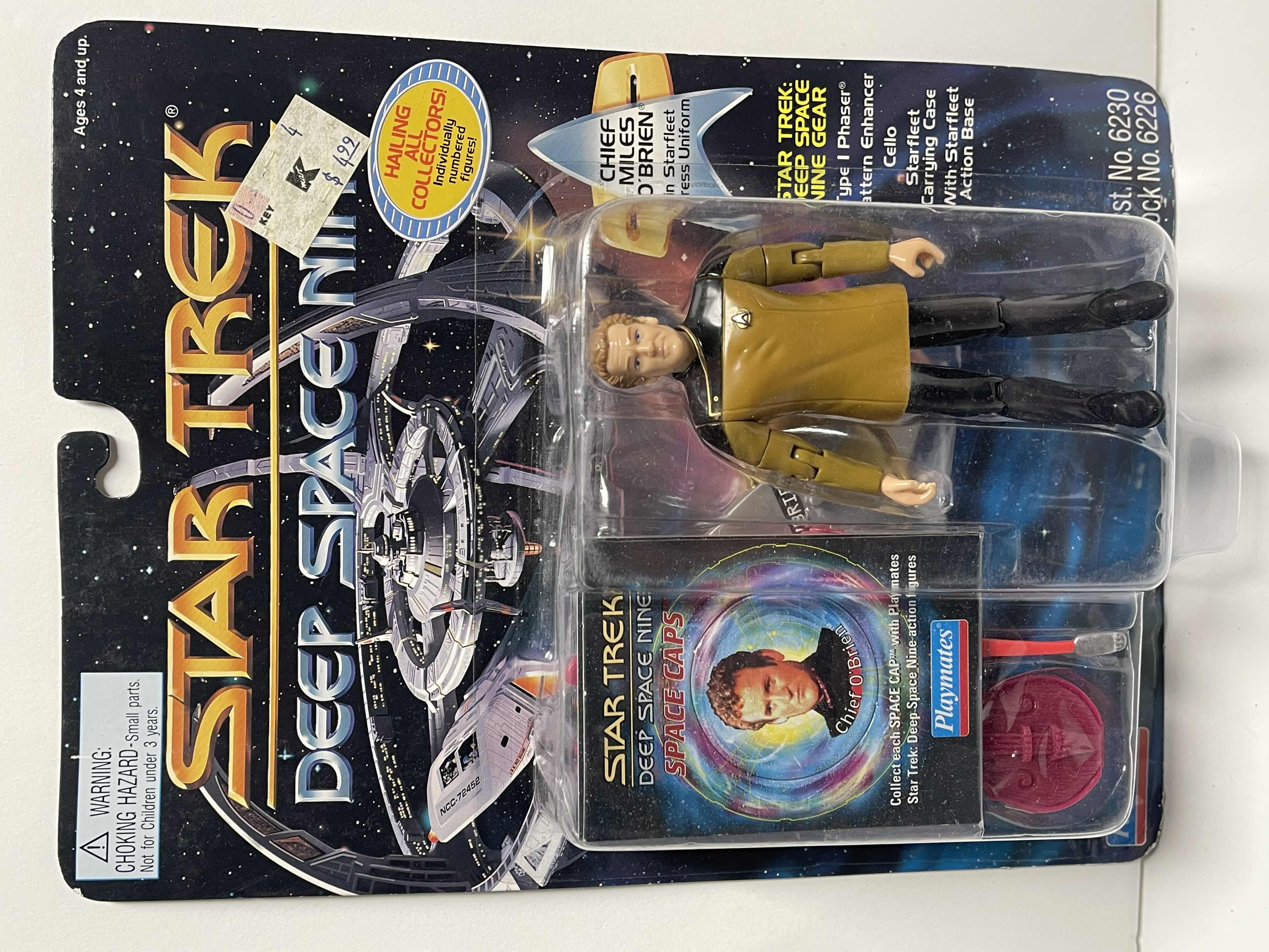 Photo 1 of 1993 PLAYMATES: STAR TREK DEEP SPACE NINE MILES O'BRIEN ACTION FIGURE RETAIL PRICE $26.00