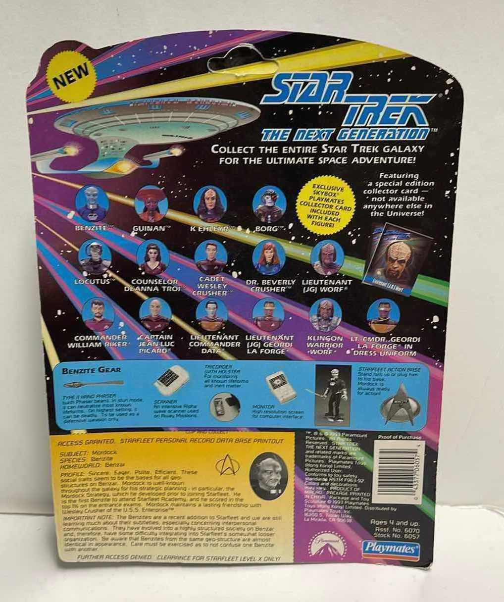 Photo 1 of NOS VINTAGE STAR TREK THE NEXT GENERATION “THE BENZITE” ACTION FIGURE- RETAIL PRICE $11.00