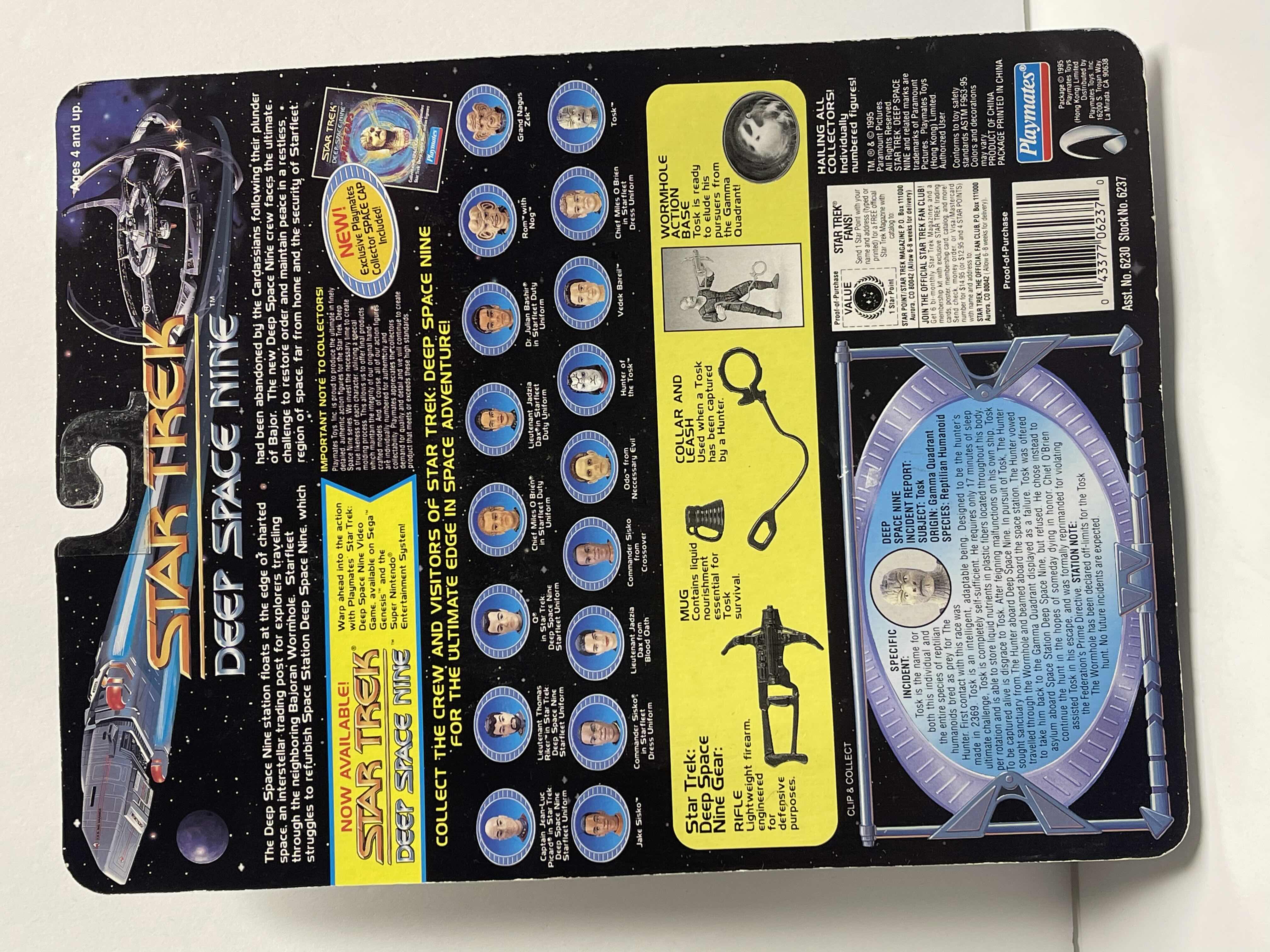 Photo 2 of NIB 1993 PLAYMATES: STAR TREK DEEP SPACE NINE “TOSK” ACTION FIGURE RETAIL PRICE $22.00