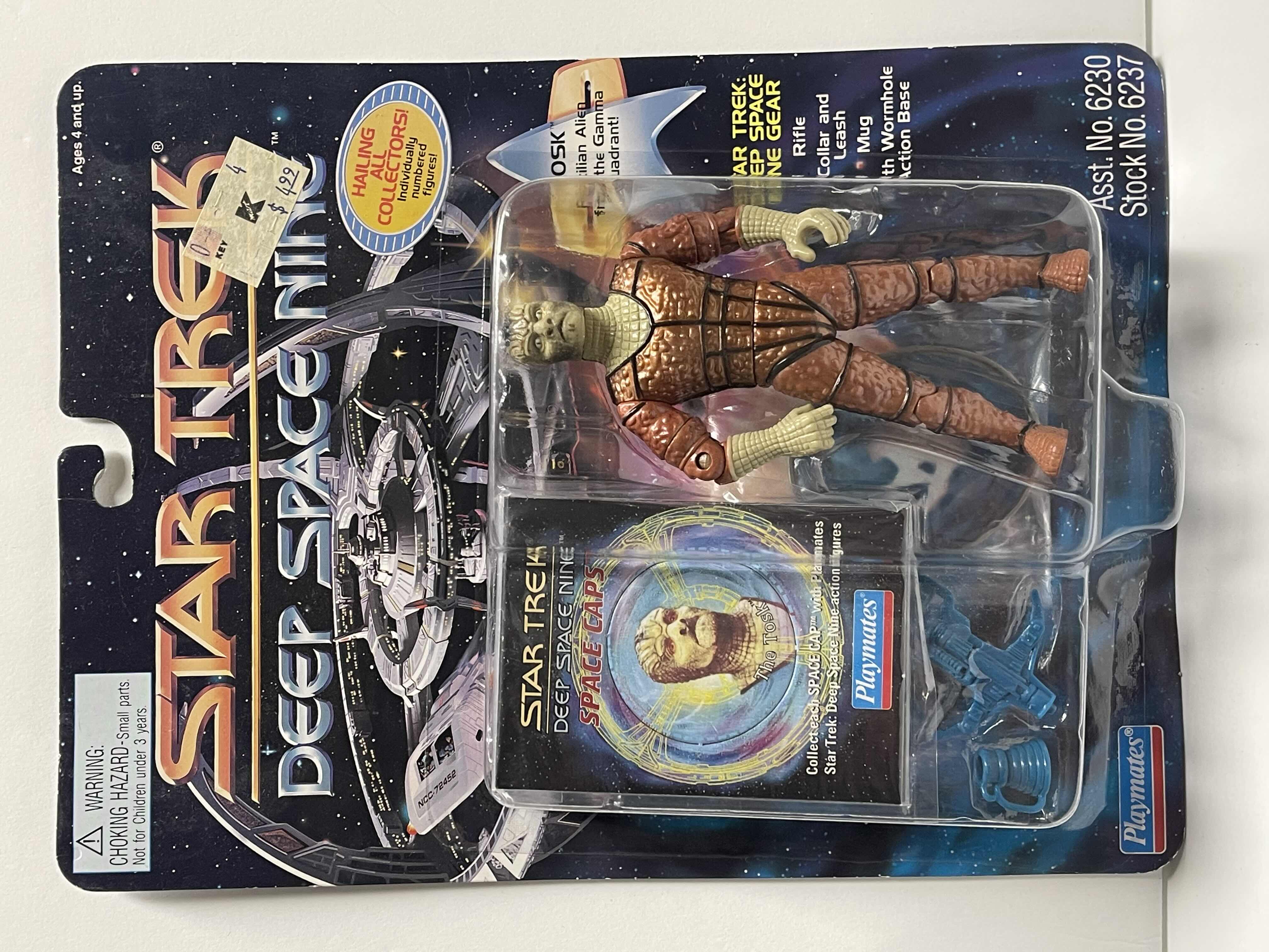 Photo 1 of NIB 1993 PLAYMATES: STAR TREK DEEP SPACE NINE “TOSK” ACTION FIGURE RETAIL PRICE $22.00