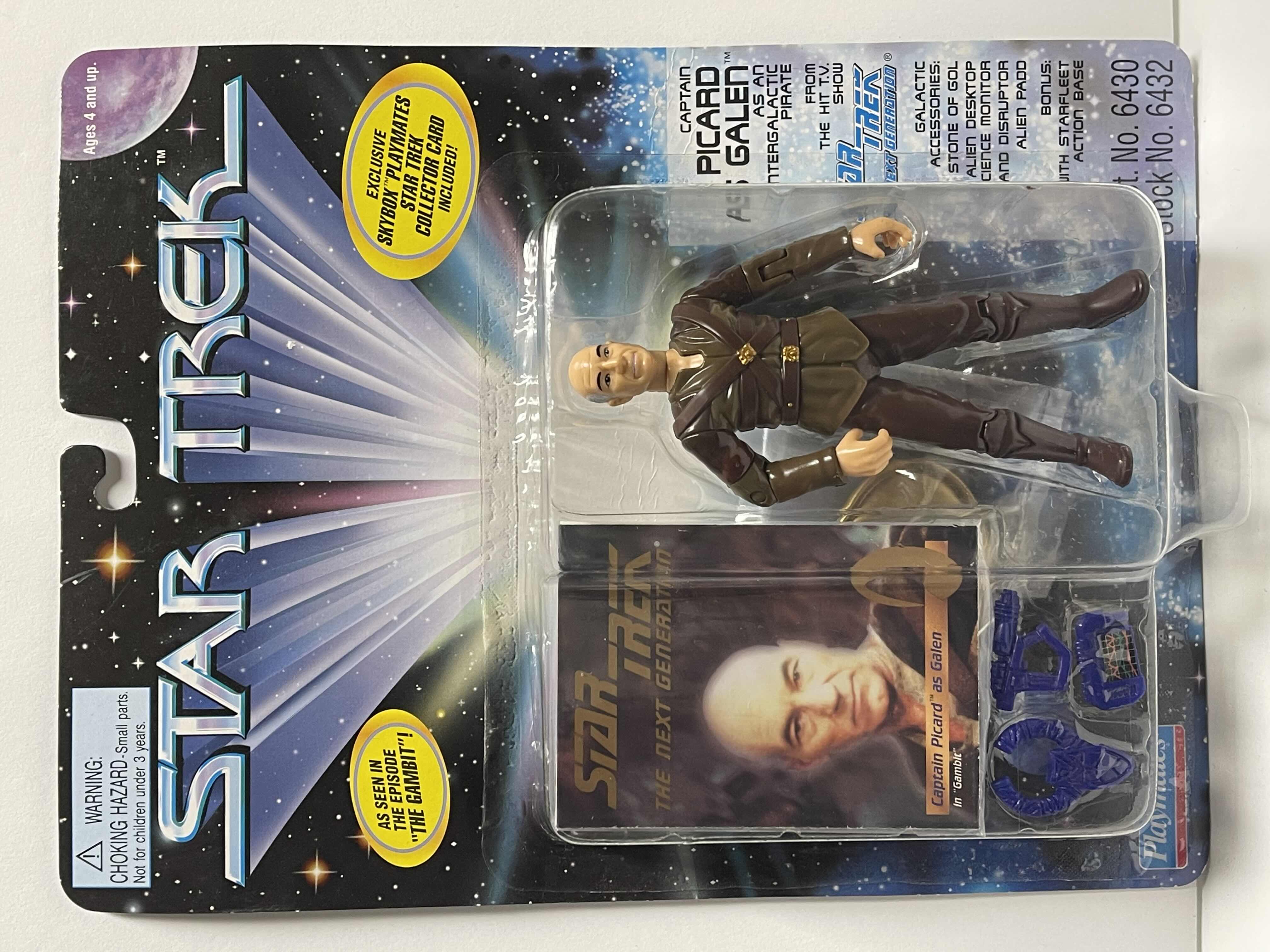Photo 1 of NIB STAR TREK EXCLUSIVE PLAYMATES “CAPTAIN PICARD AS GALEN” ACTION FIGURE- RETAIL PRICE $30